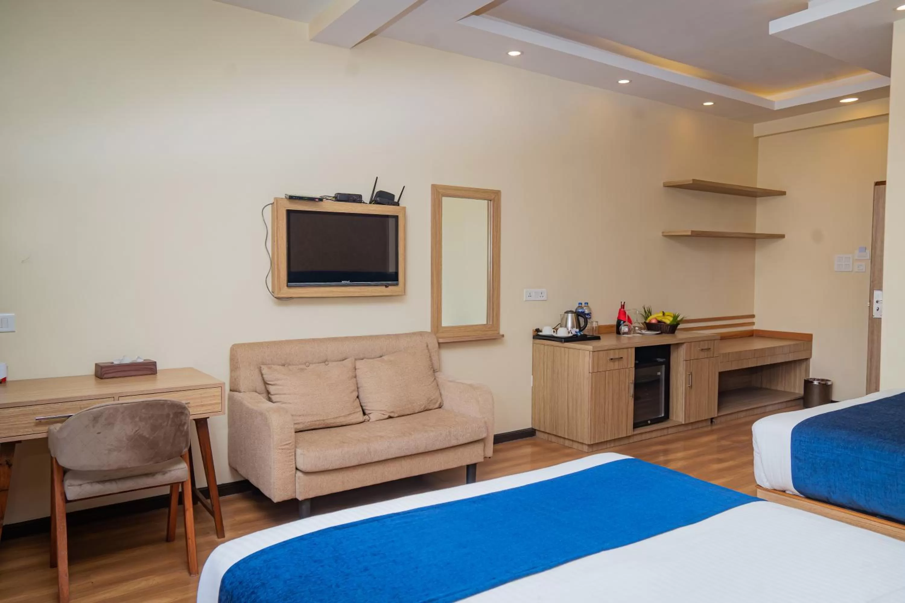 Bed in Majestic Lake Front Hotel & Suites