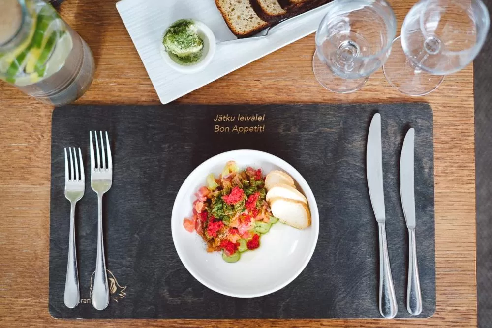 Food close-up in Johan Design & SPA Hotel