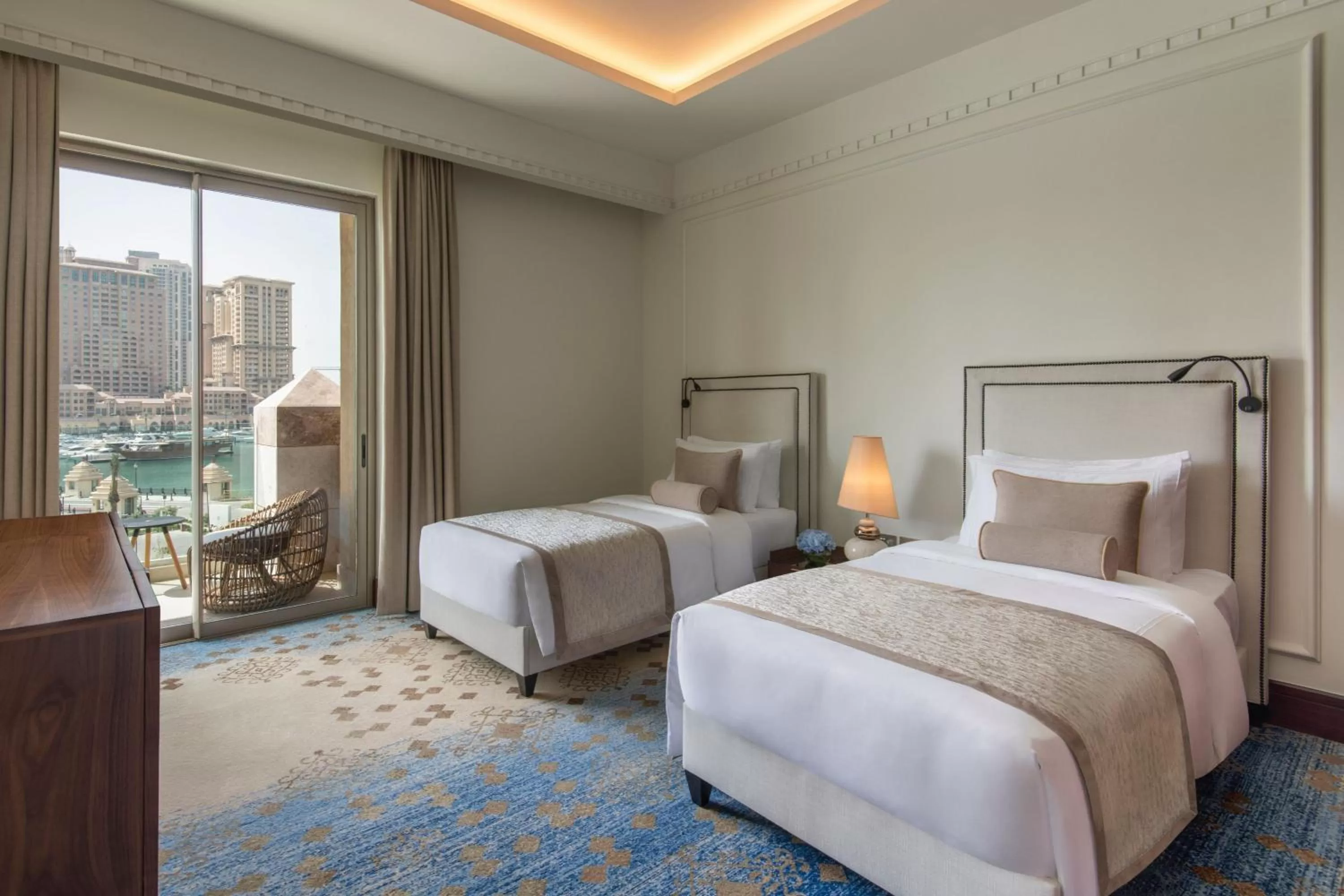 Bedroom, Bed in The St. Regis Marsa Arabia Island, The Pearl Qatar