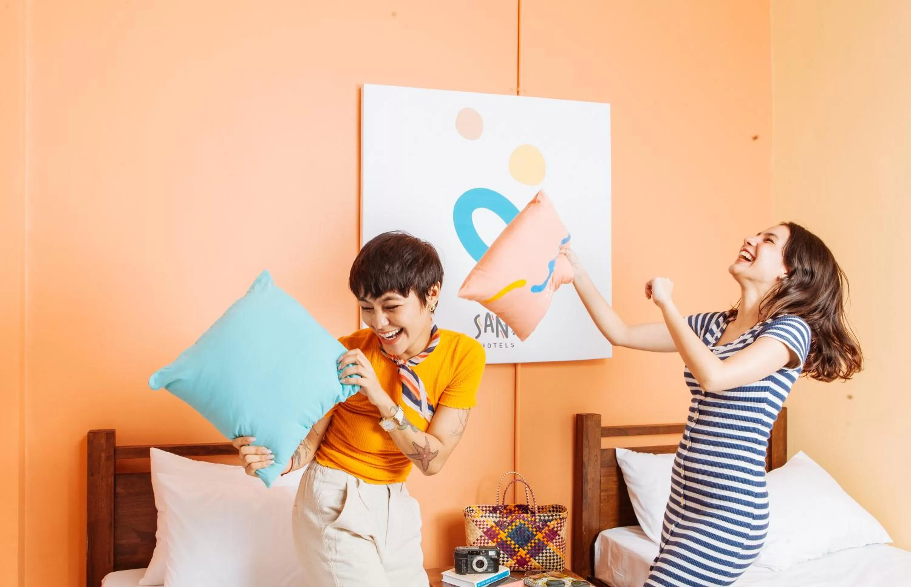 People in Sans Hotel Laperal Manila