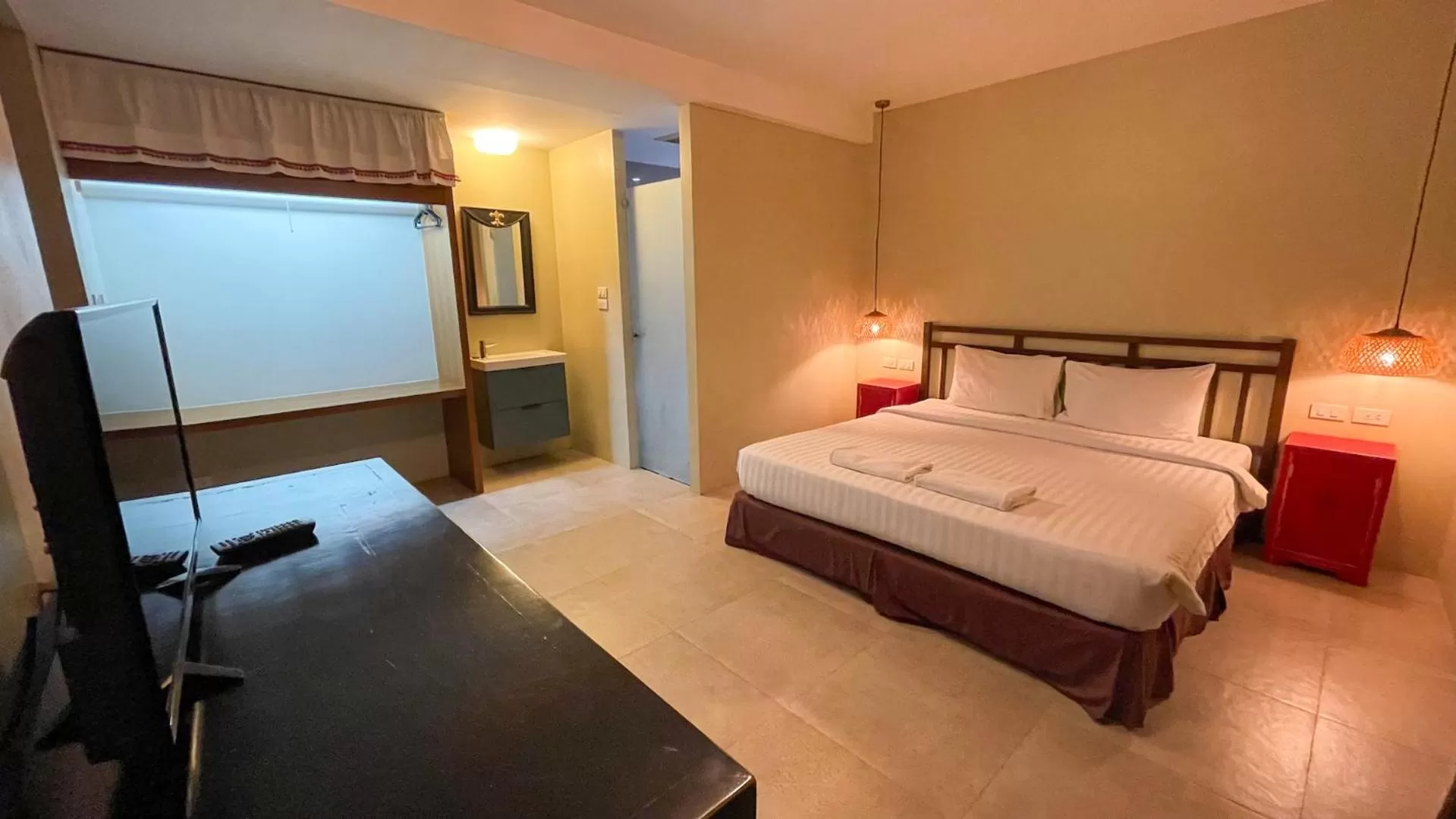 Bed in Villa Bangkok