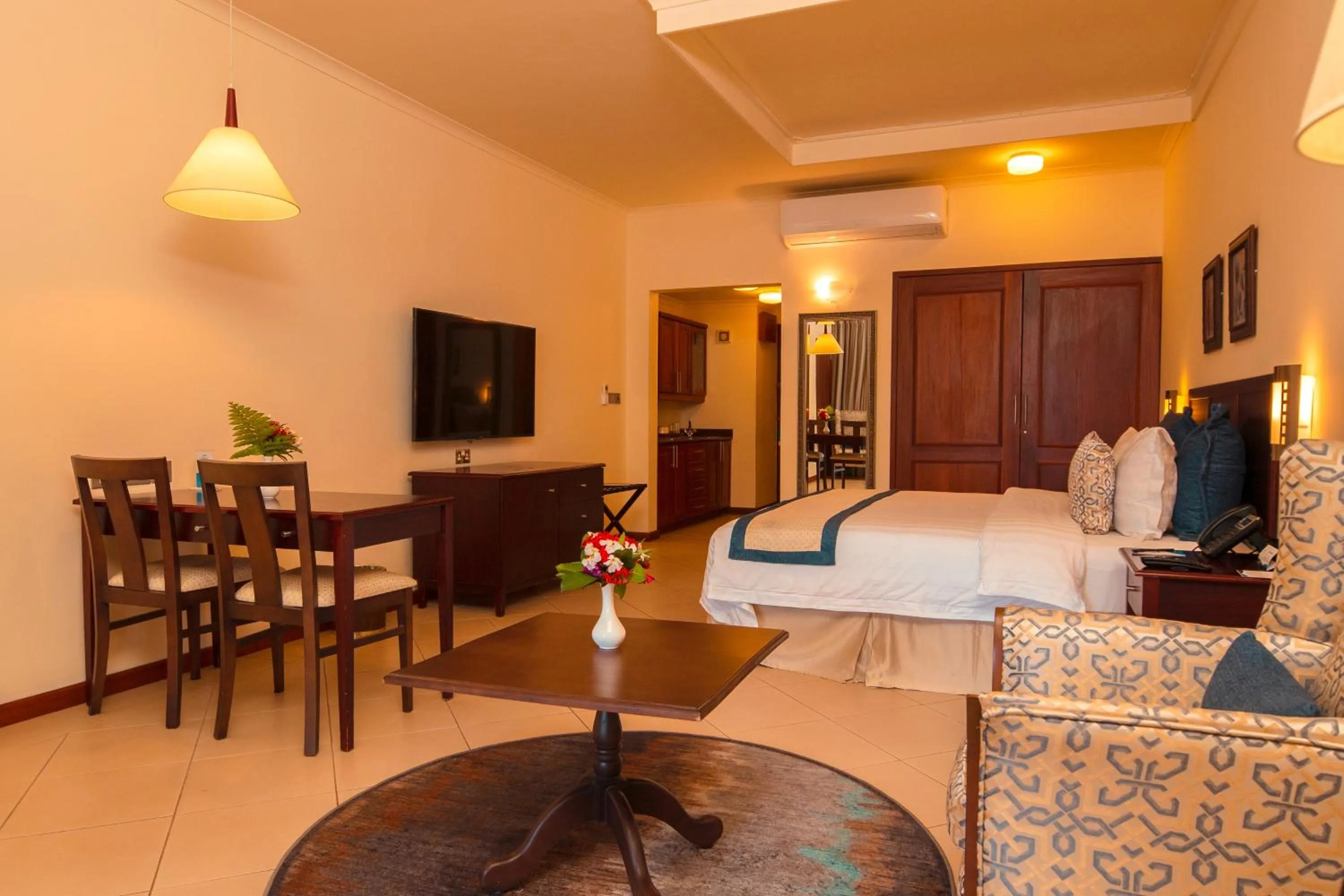 Photo of the whole room, Bed in White Sands Hotel