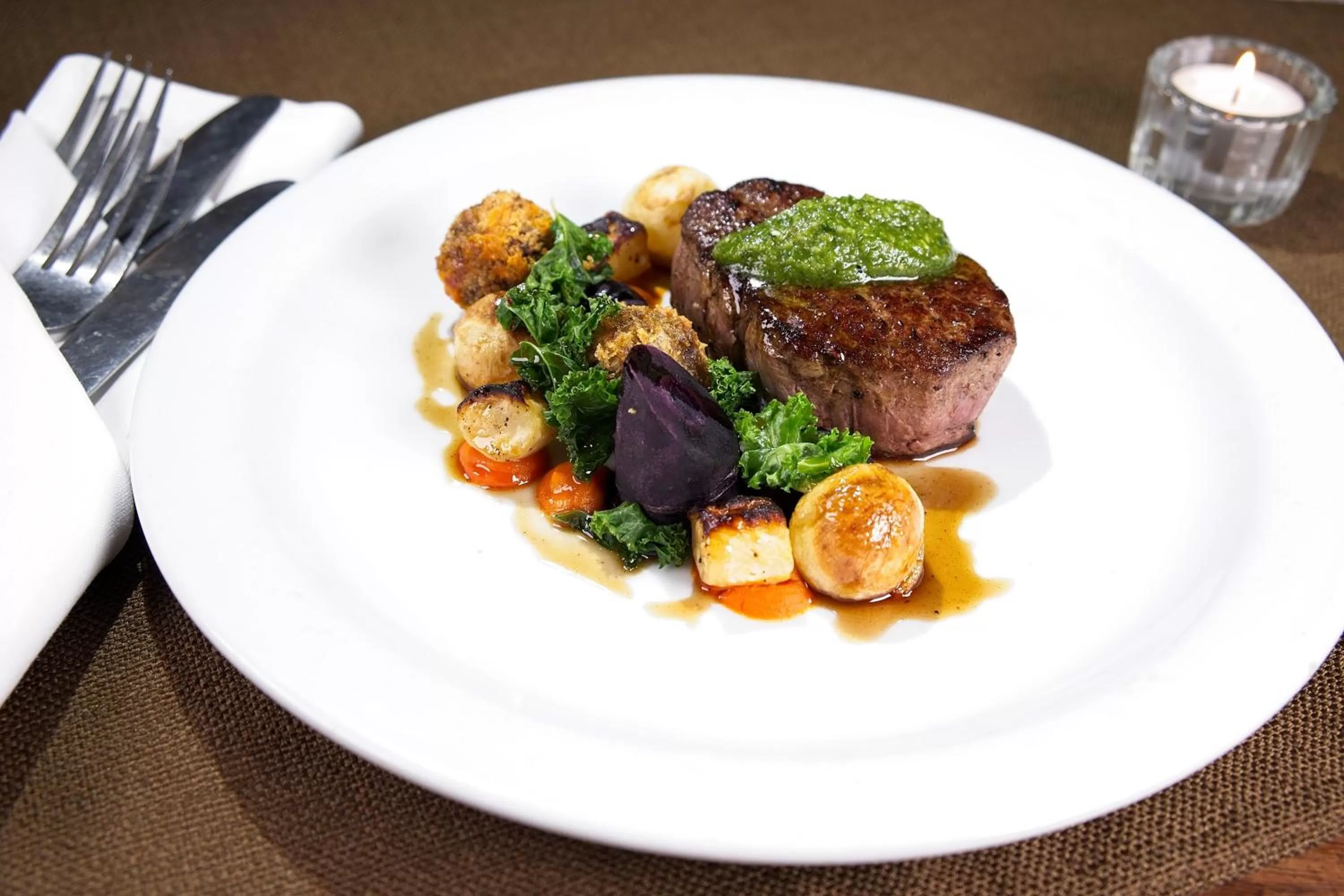 Food close-up in Rams Head Inn