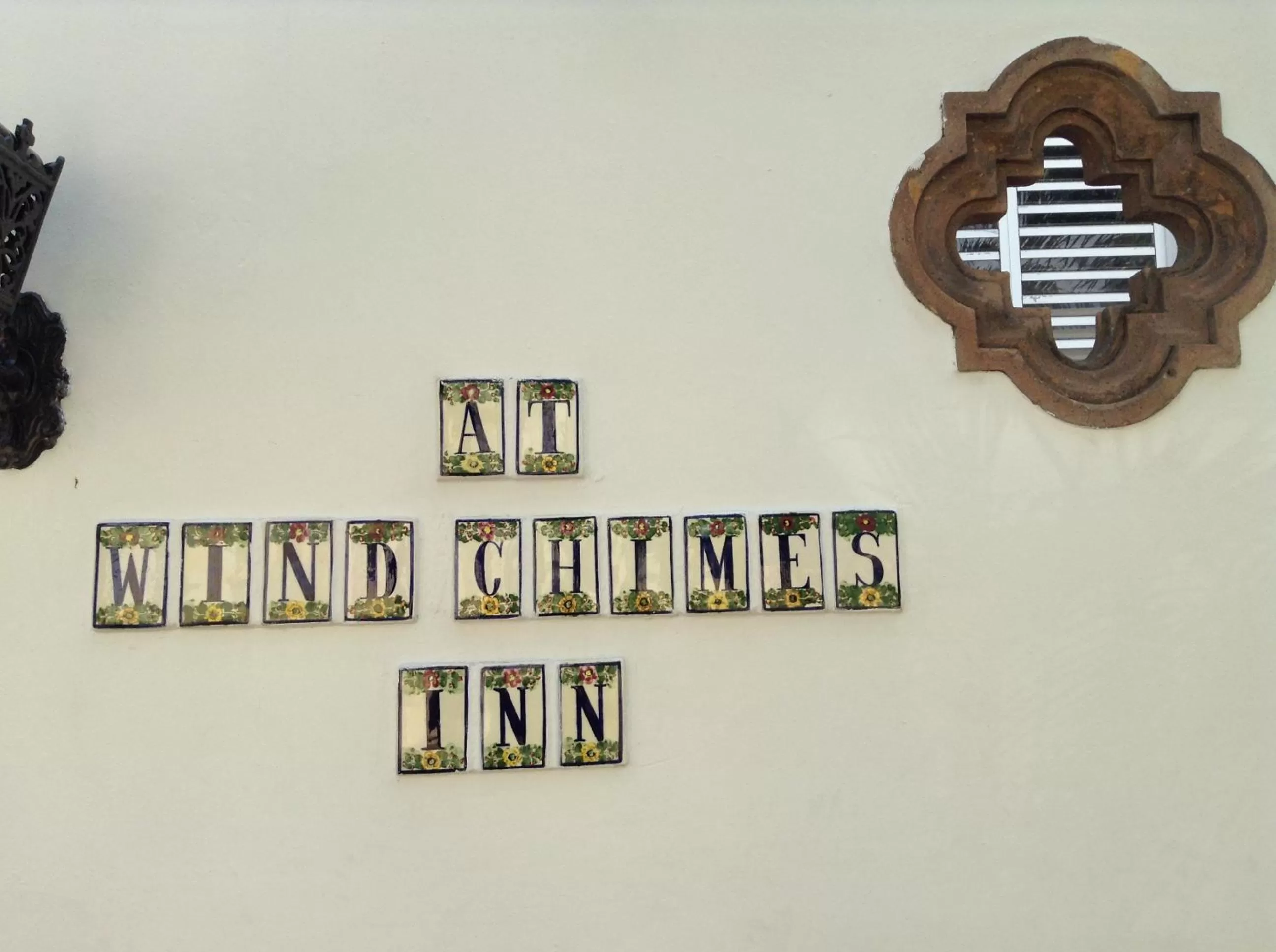 Decorative detail in At Wind Chimes Boutique Hotel