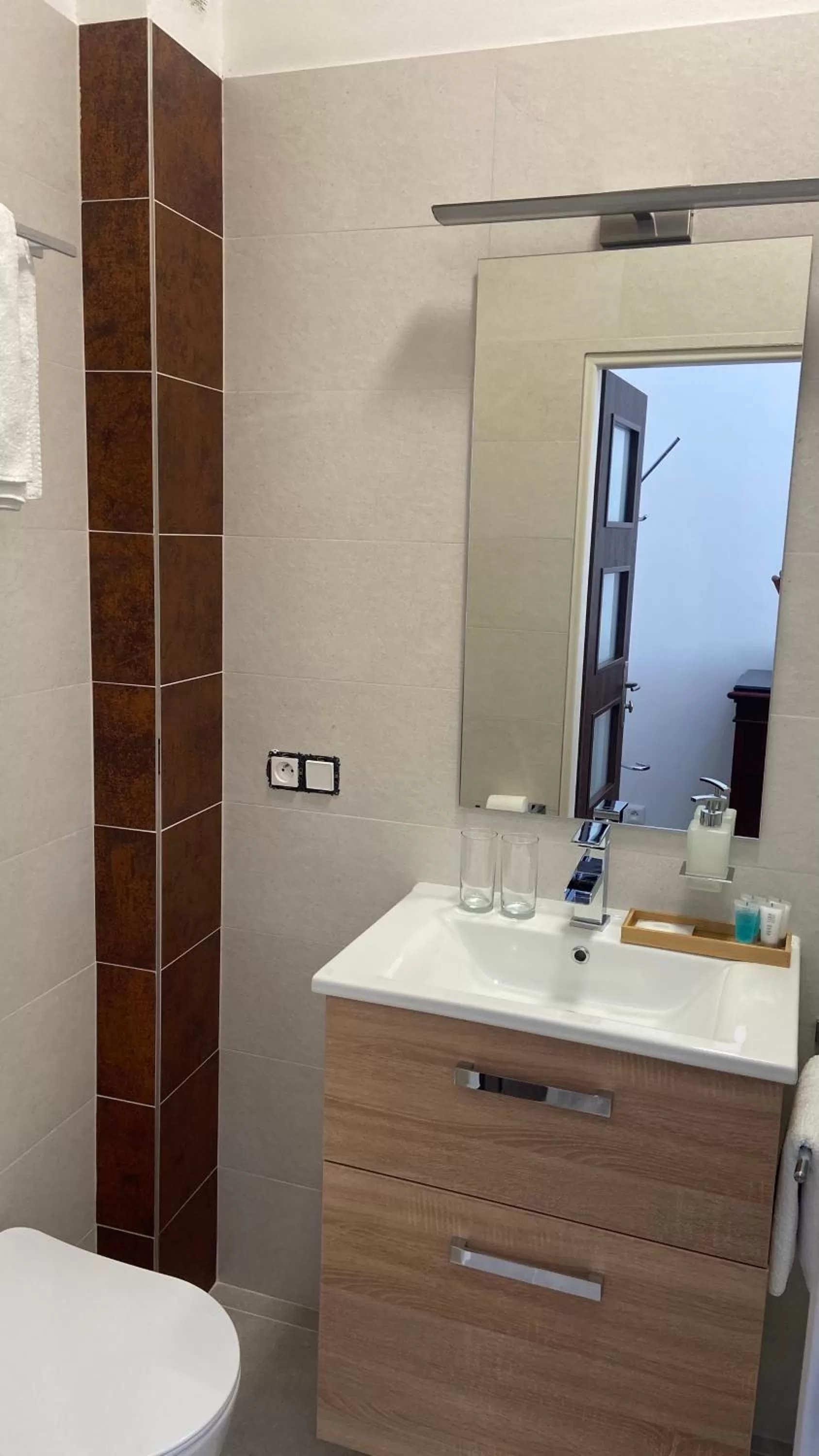 Toilet in Aparthotel Slezák