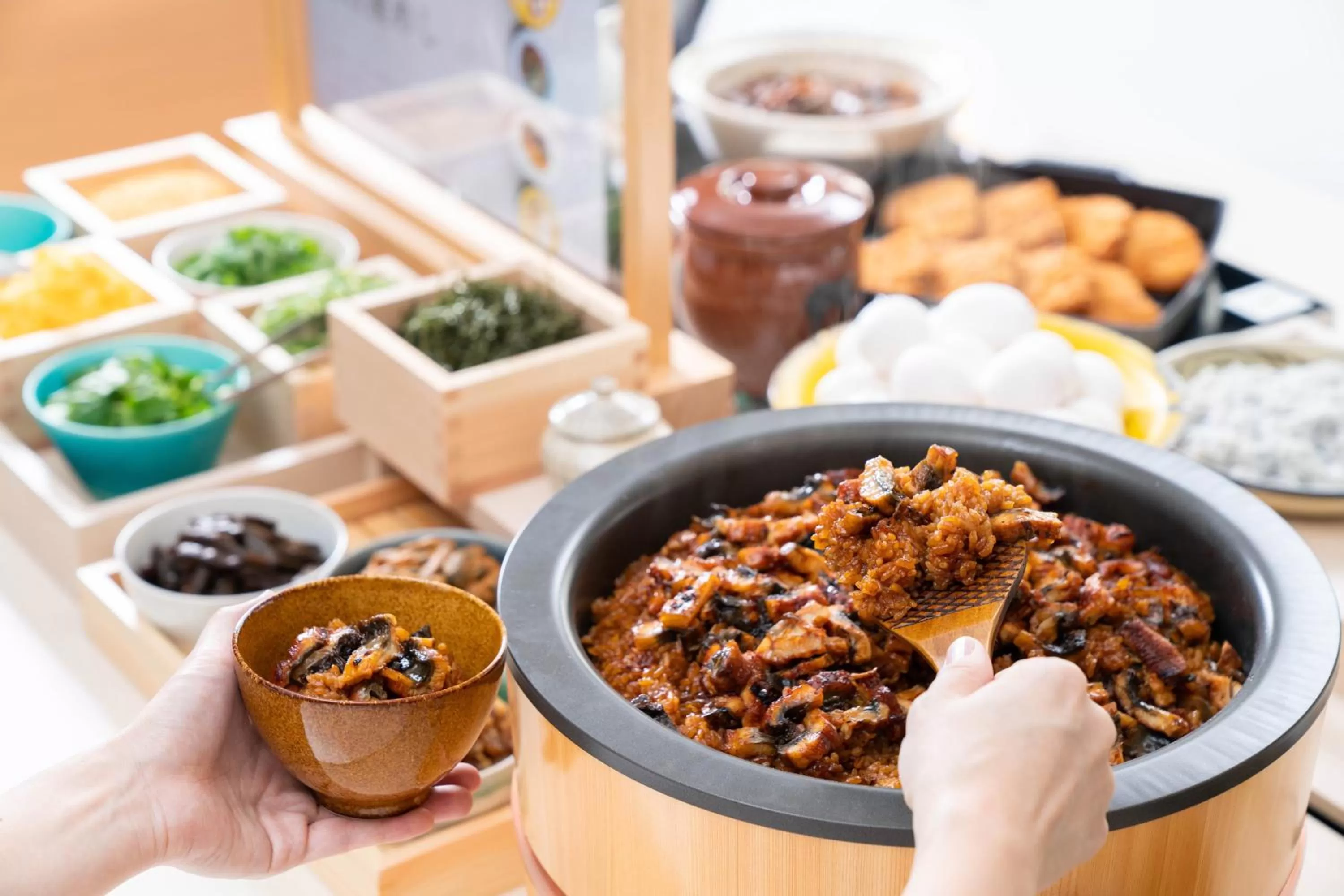 Buffet breakfast in Vessel Inn Sakae Station