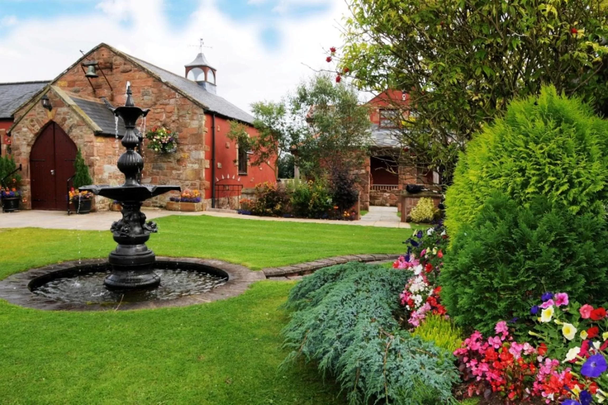 Garden in The Mill Forge Hotel