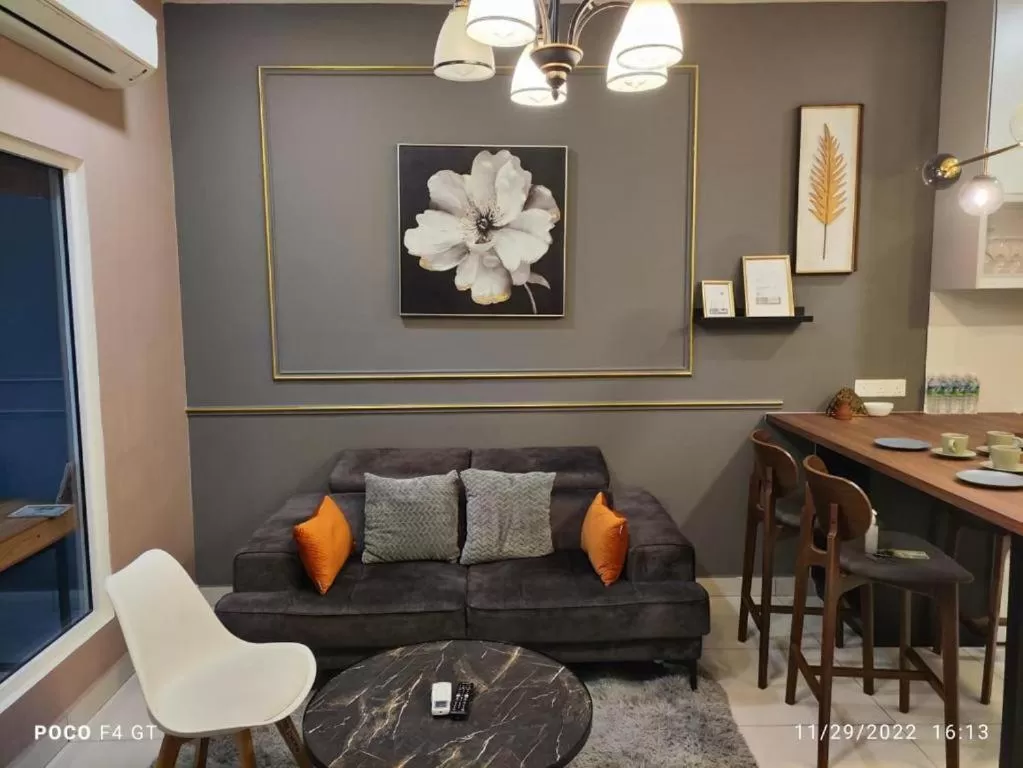 Seating area in Arte Mont Kiara Hotel Suite