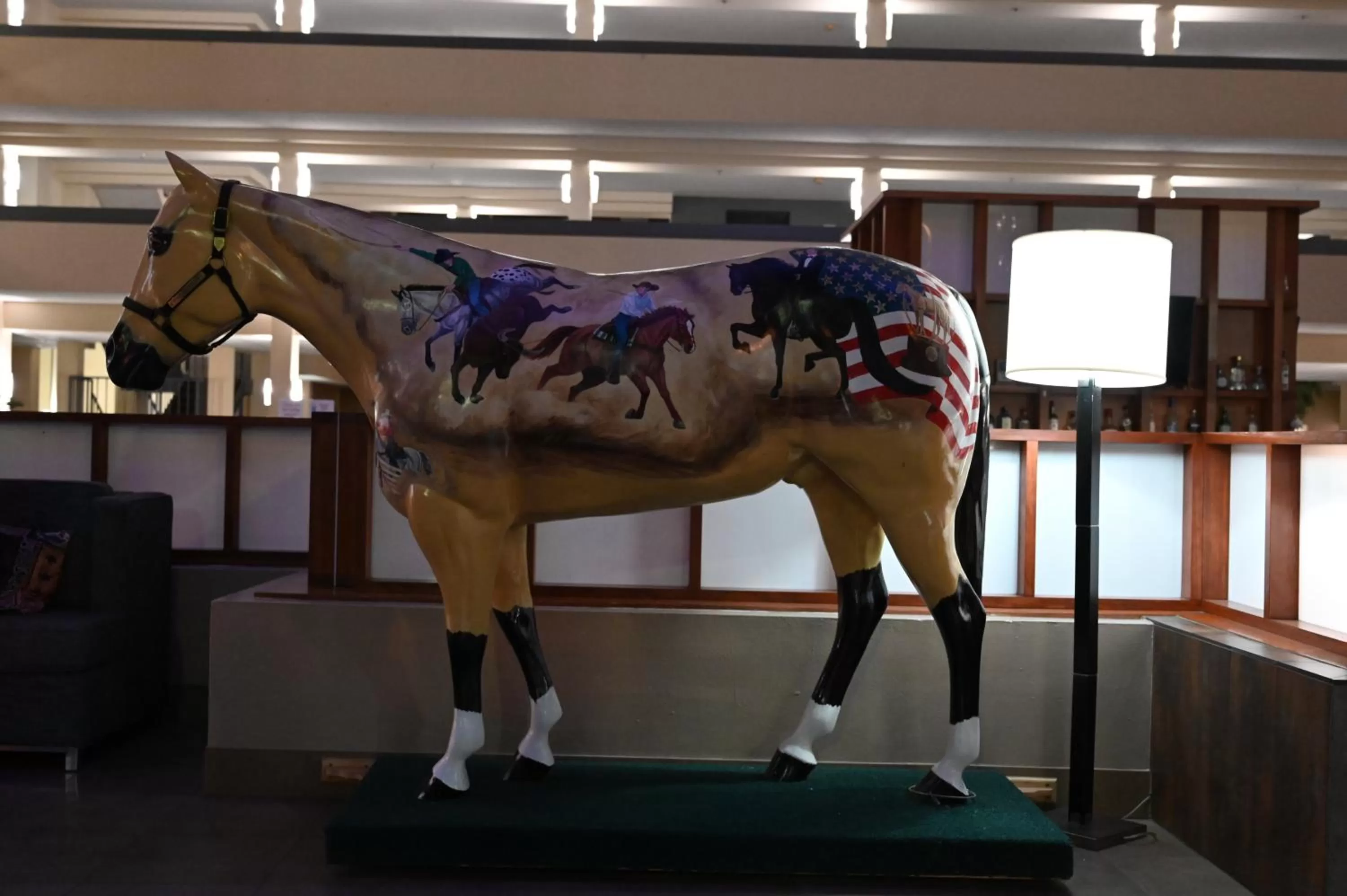 Decorative detail in Atrium Hotel and Suites DFW Airport