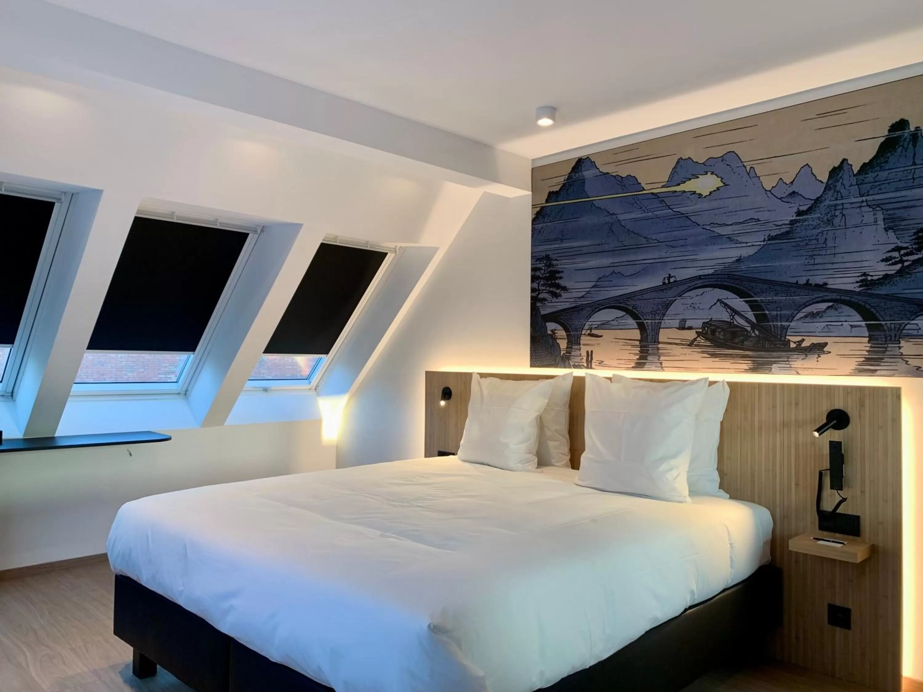 Bedroom, Bed in Comic Art Hotel