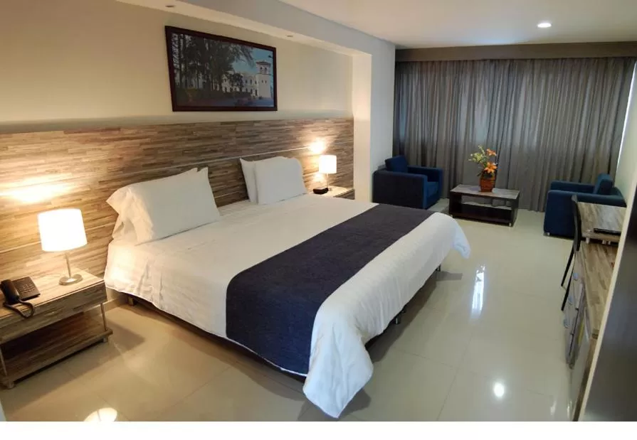 Bed in Hotel San Martin Popayan