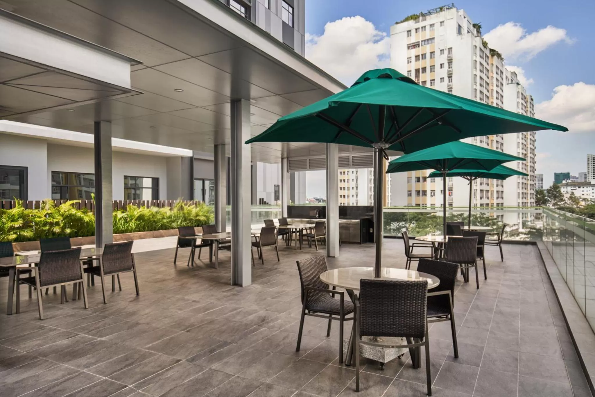 BBQ facilities in Oakwood Residence Saigon