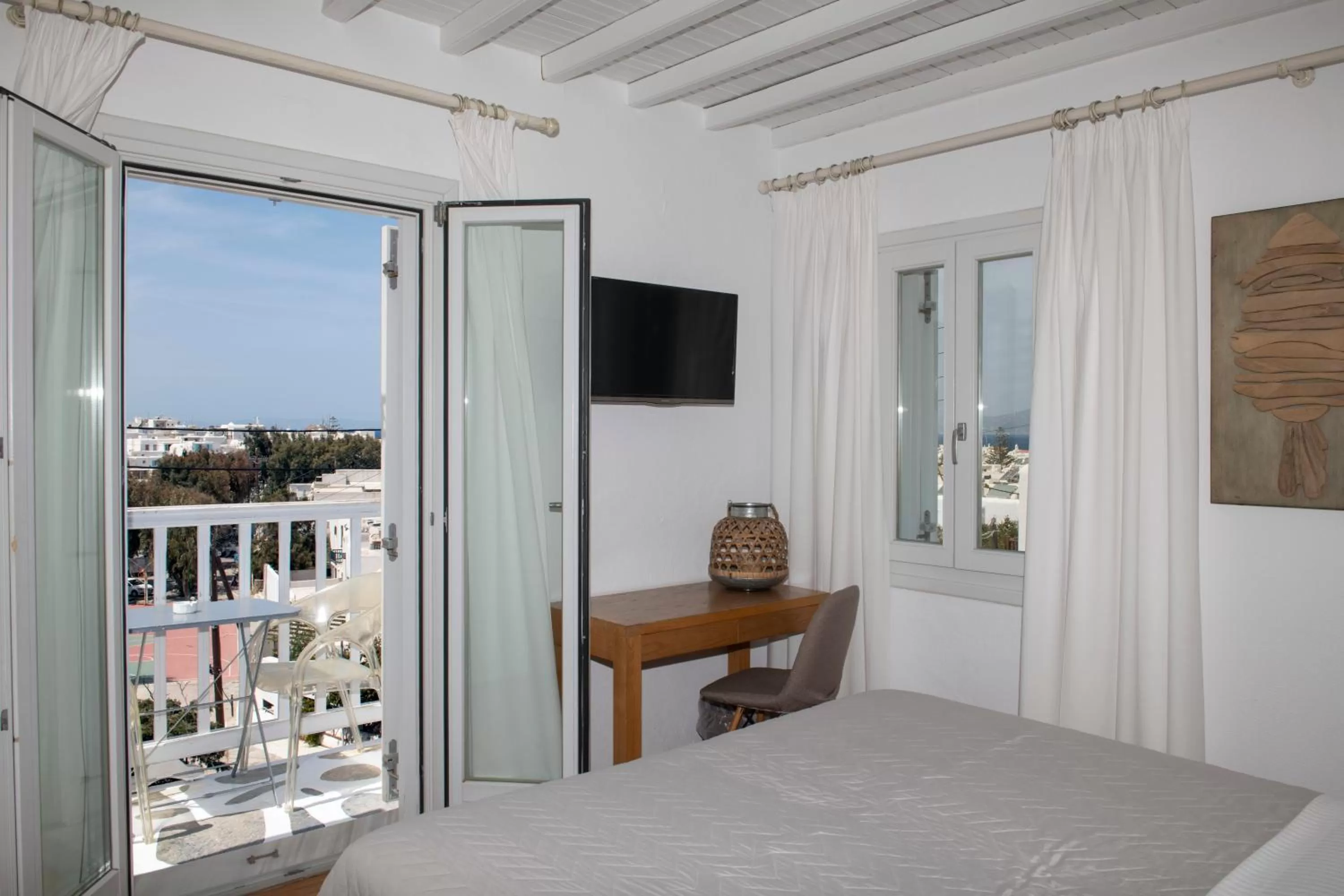 Bedroom, Bed in Elena Hotel Mykonos