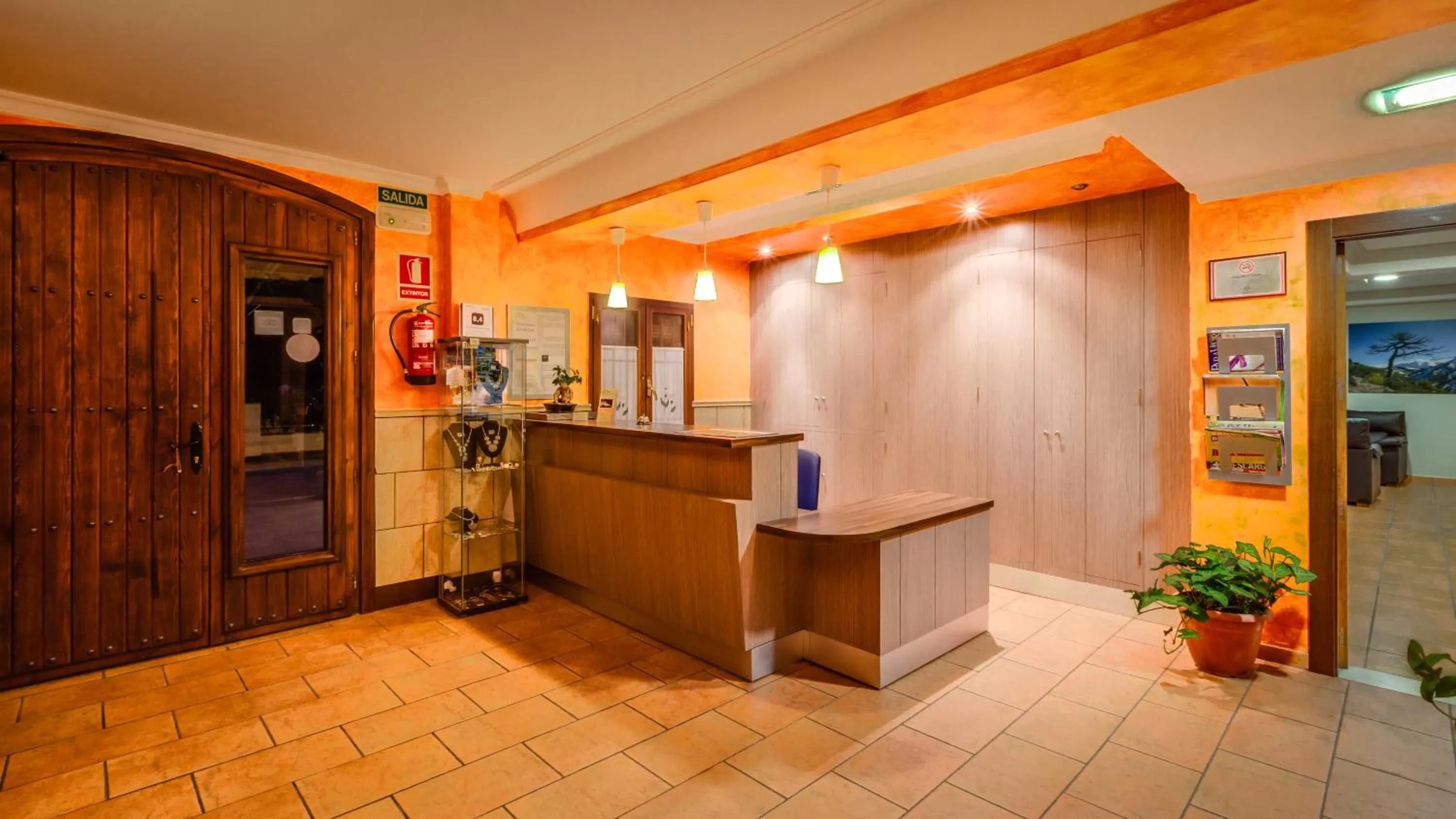 Lobby or reception in Hotel Rural Huerta del Laurel