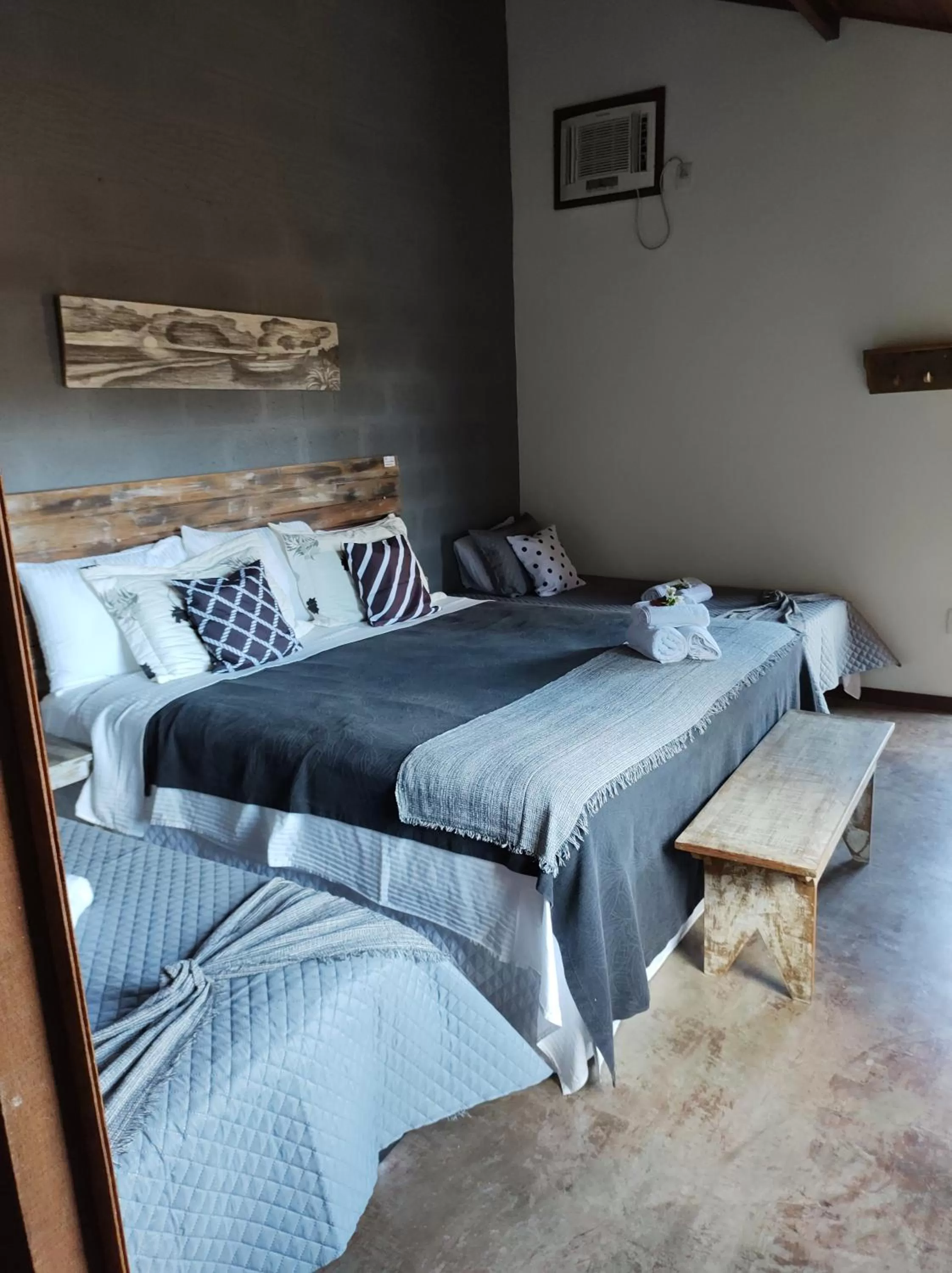 Bed in Pousada Casa da Aroeira