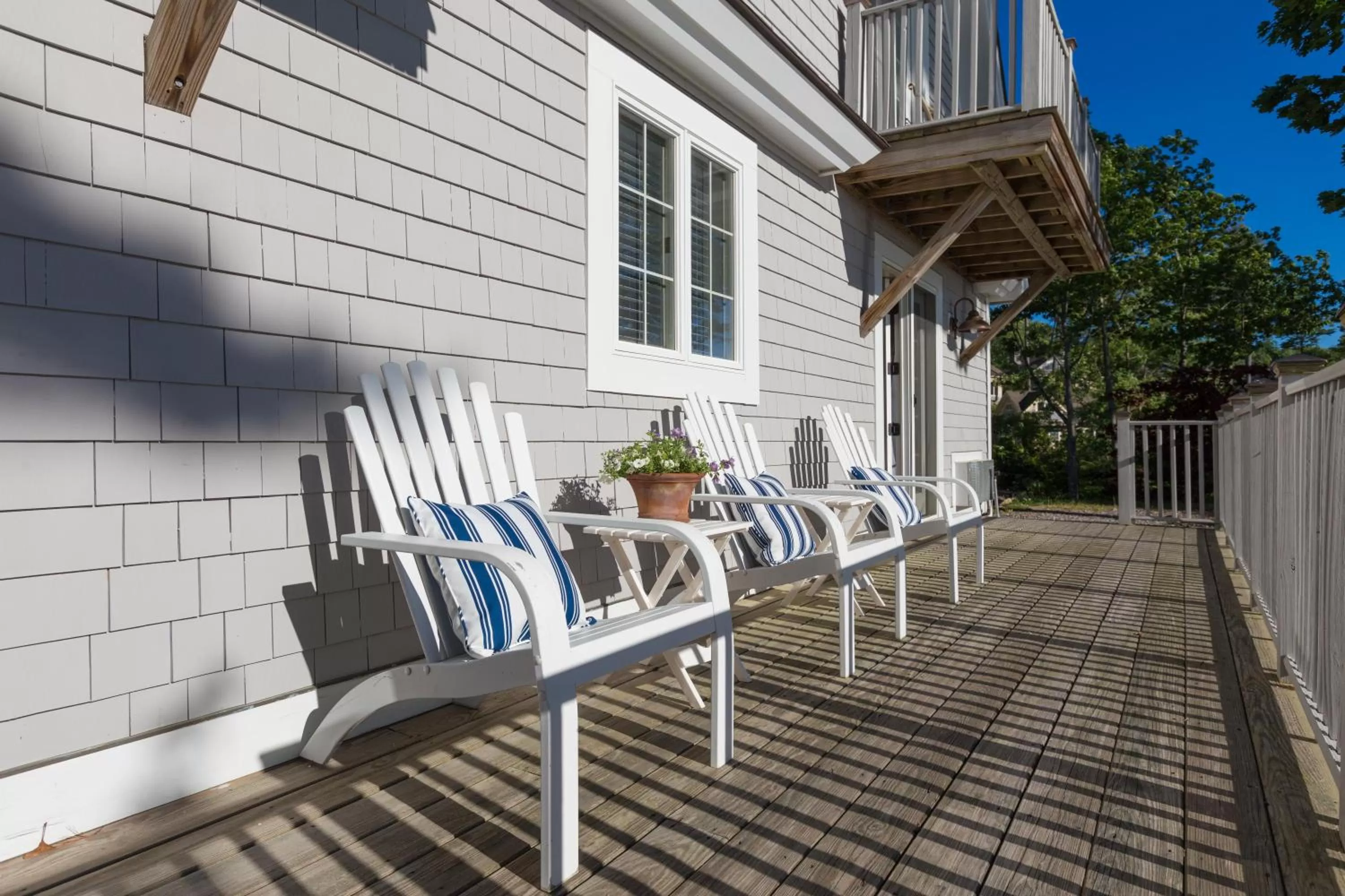 Patio in Sheepscot Harbour Village Resort