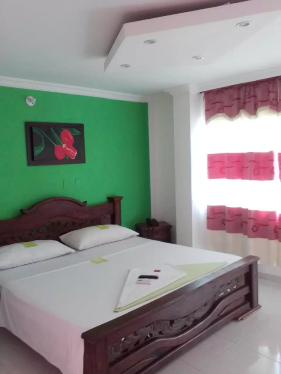 Bed in Hotel Mansión del Cesar