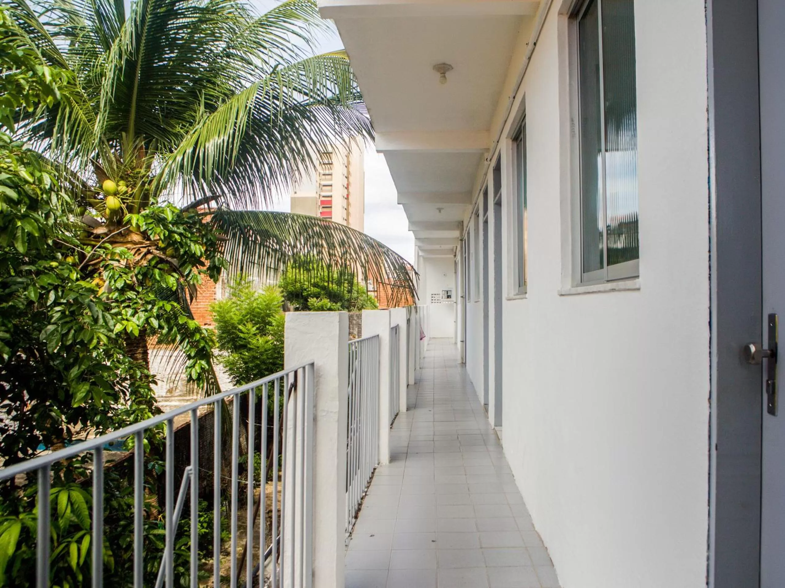 Lobby or reception, Balcony/Terrace in Pousada Atlantico Centro - Fortaleza