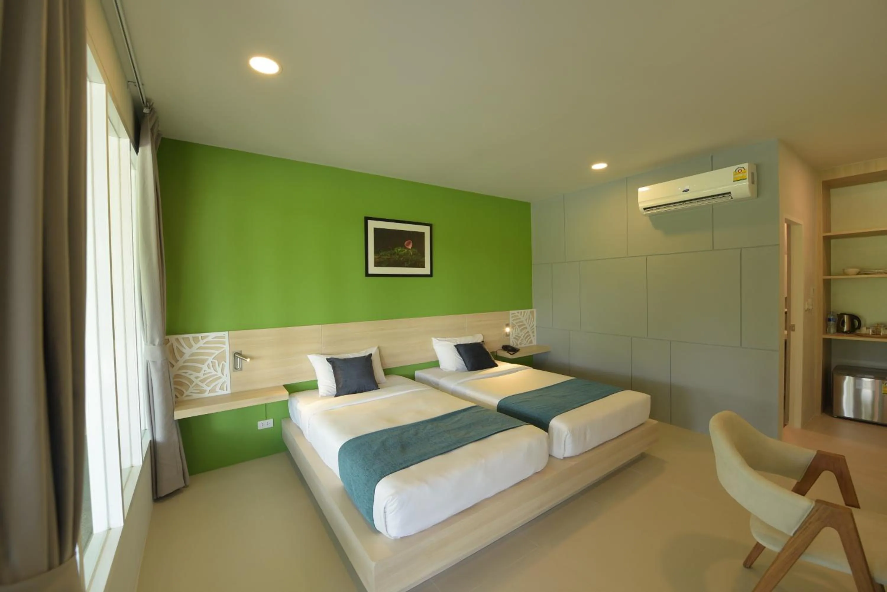 Bed in The Touch Green Naiyang Hotel & Fitness