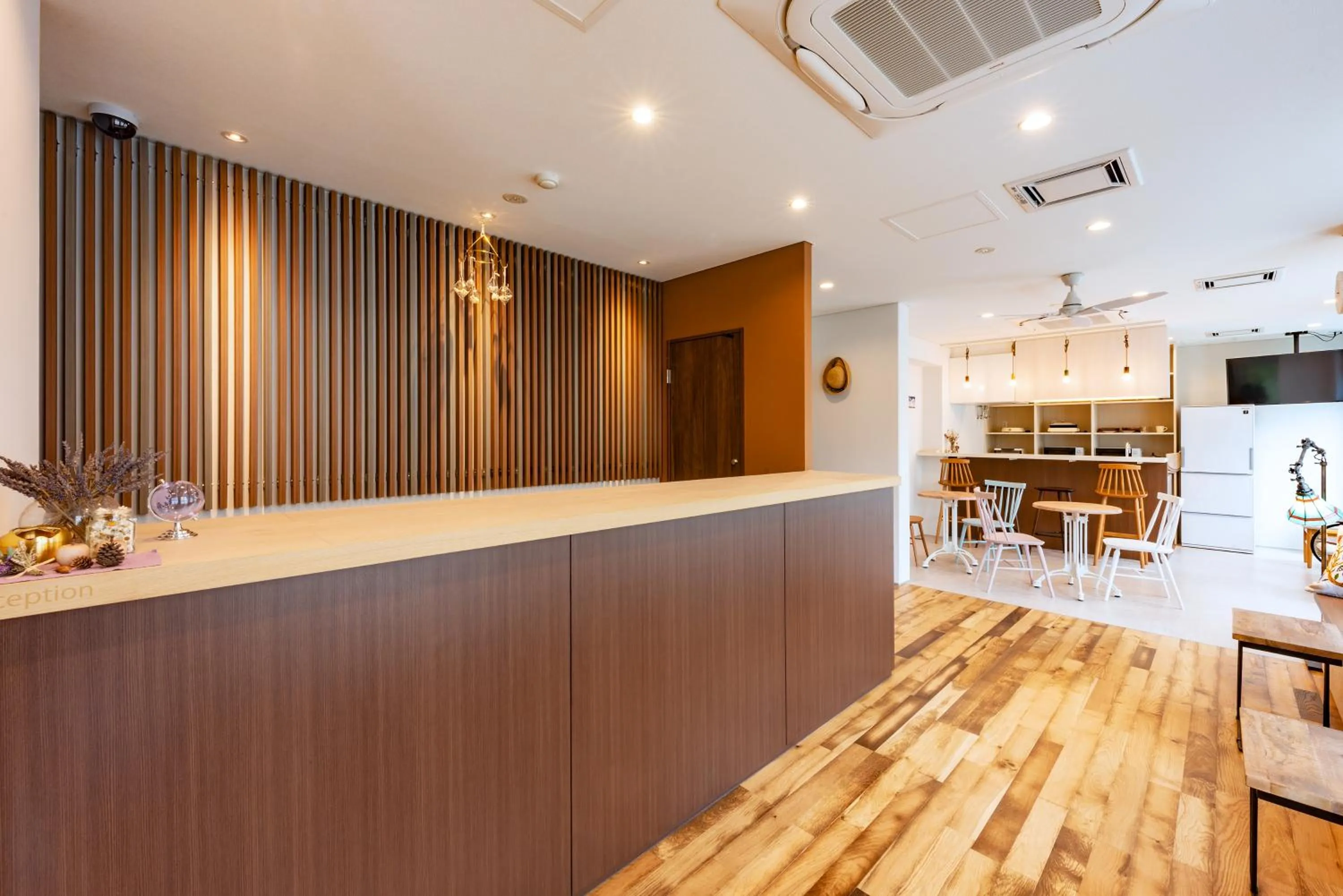 Lobby or reception in plat hostel keikyu sapporo sky