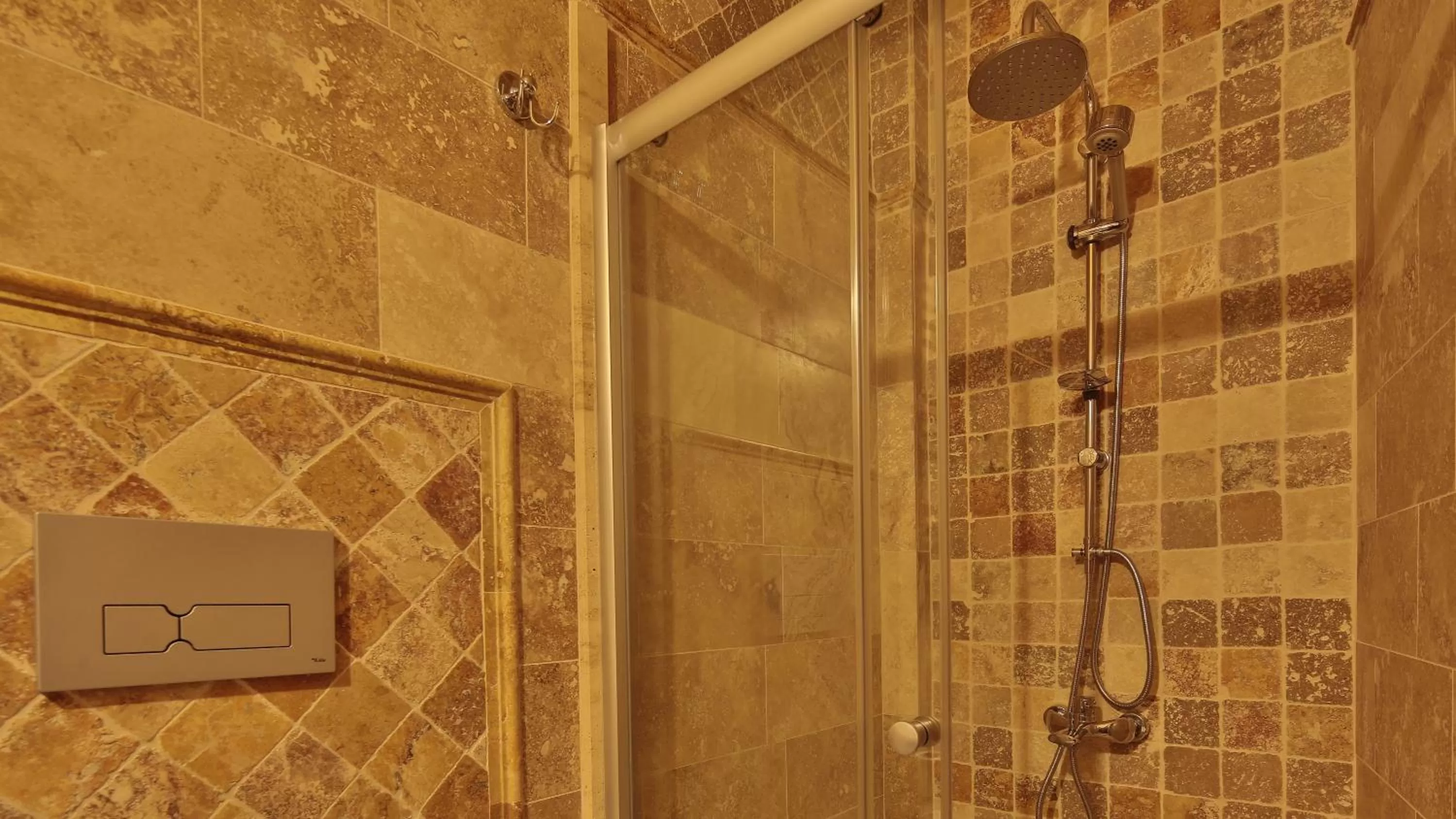 Shower in Cappadocia Cave Land Hotel