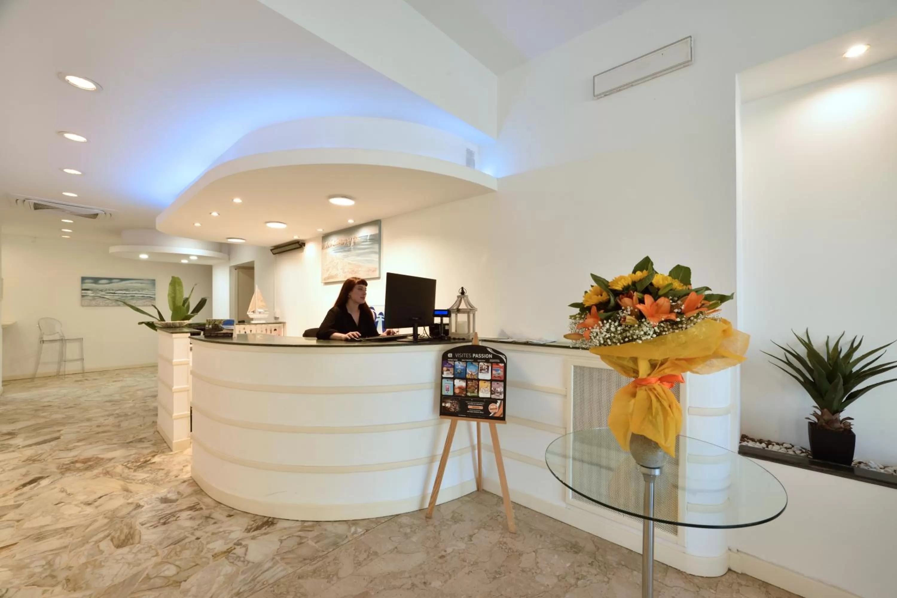 Lobby or reception in Hotel Diano Marina Mhotelsgroup