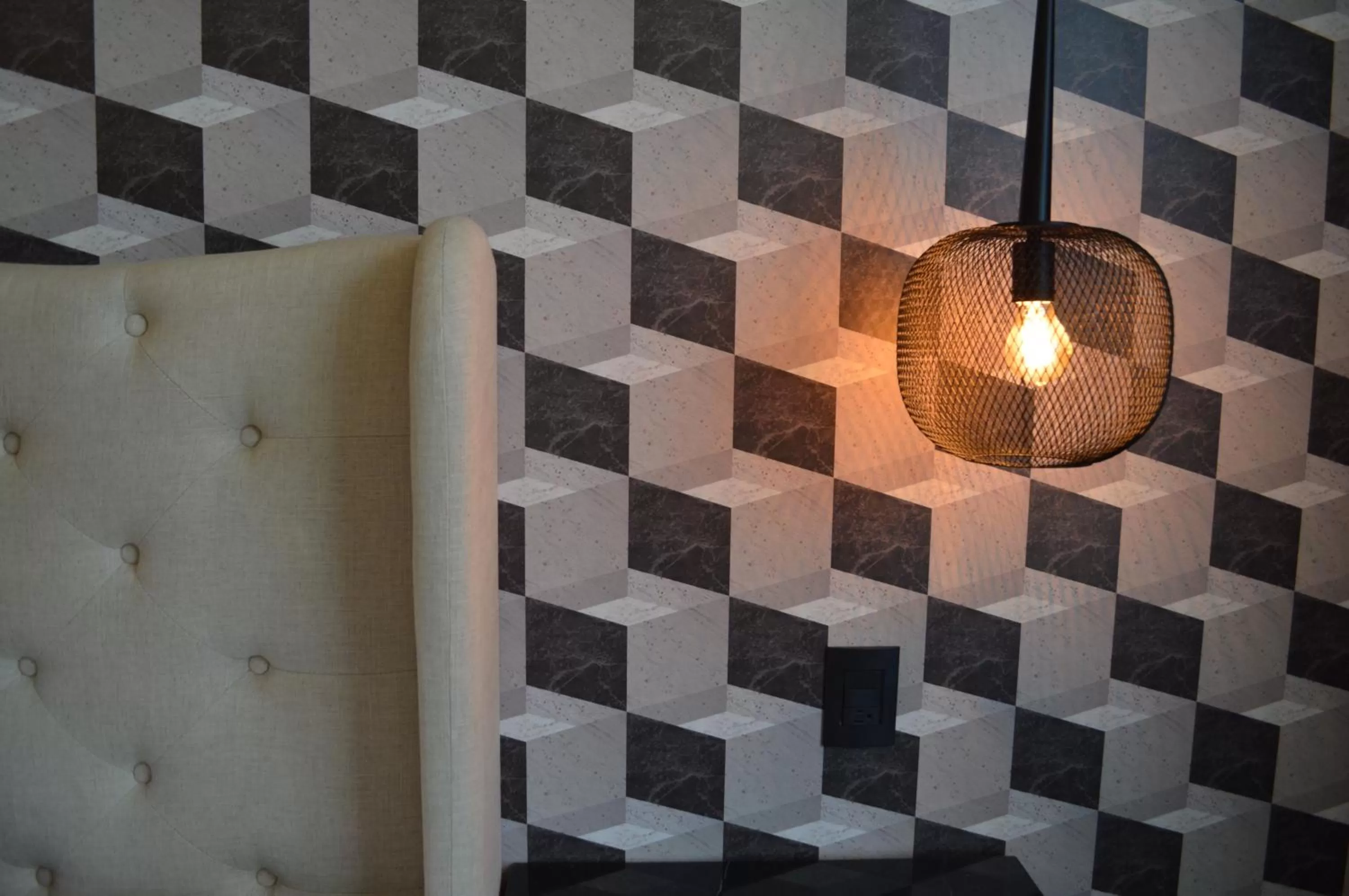 Decorative detail in Casa Basalto