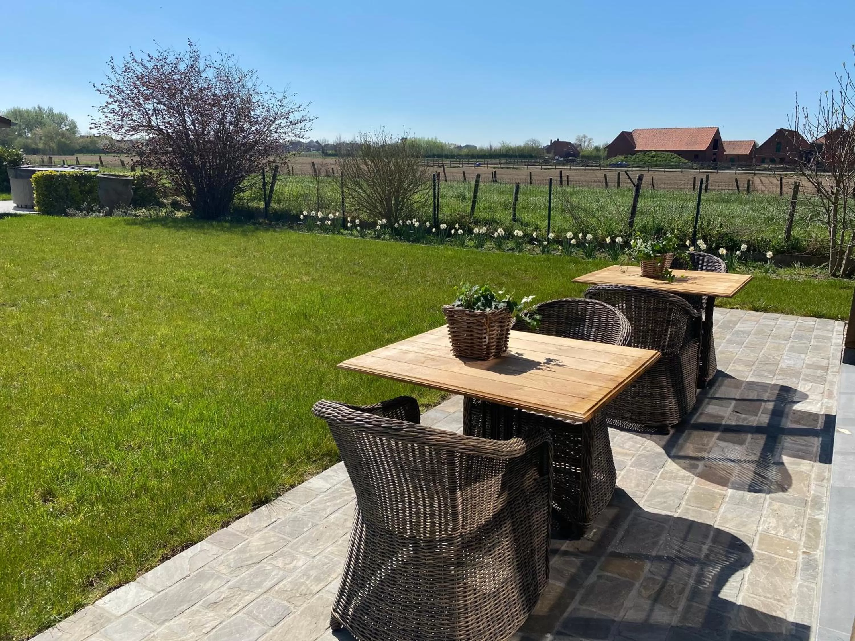 Garden view in Madelette B&B