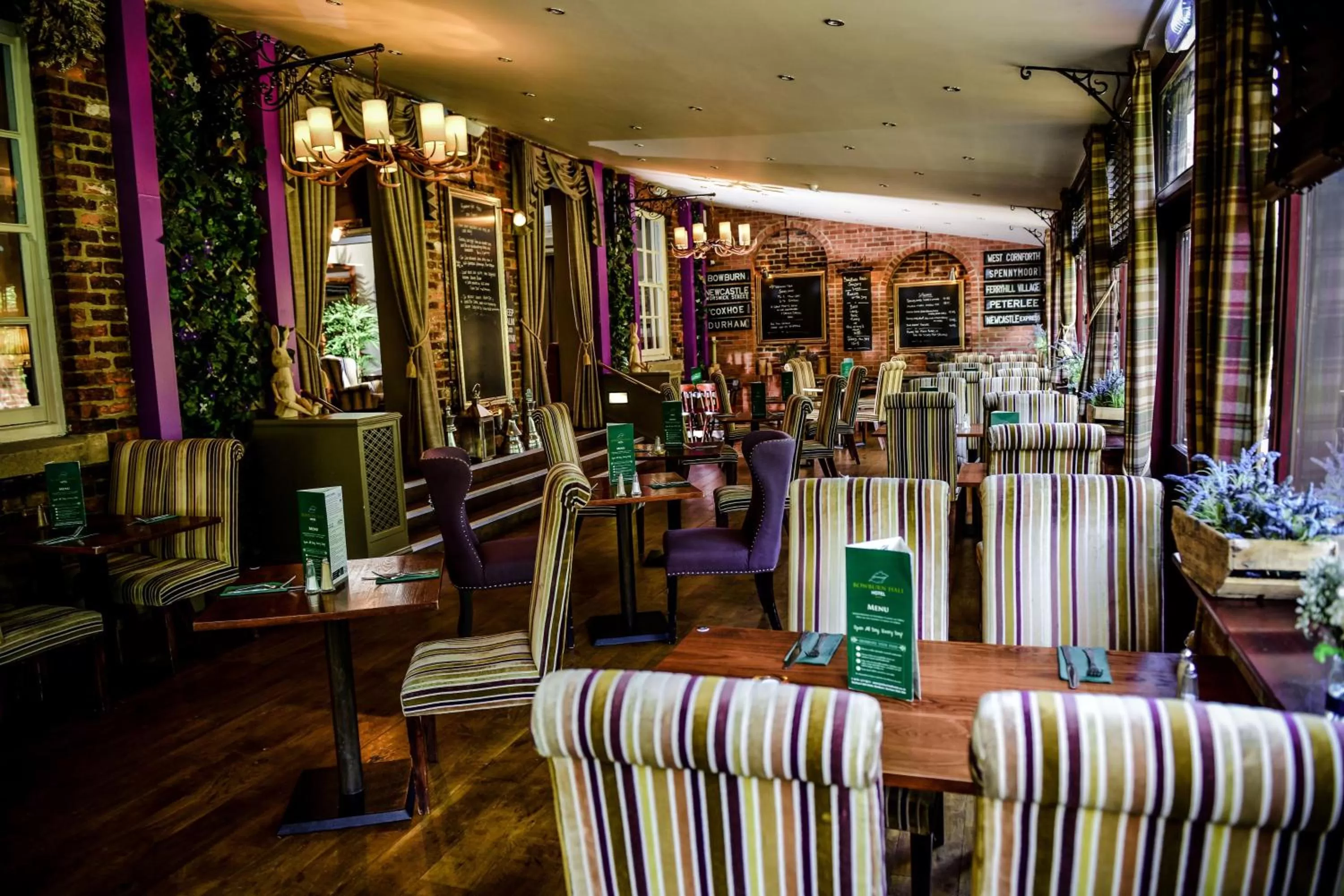 Dining area in Bowburn Hall Hotel