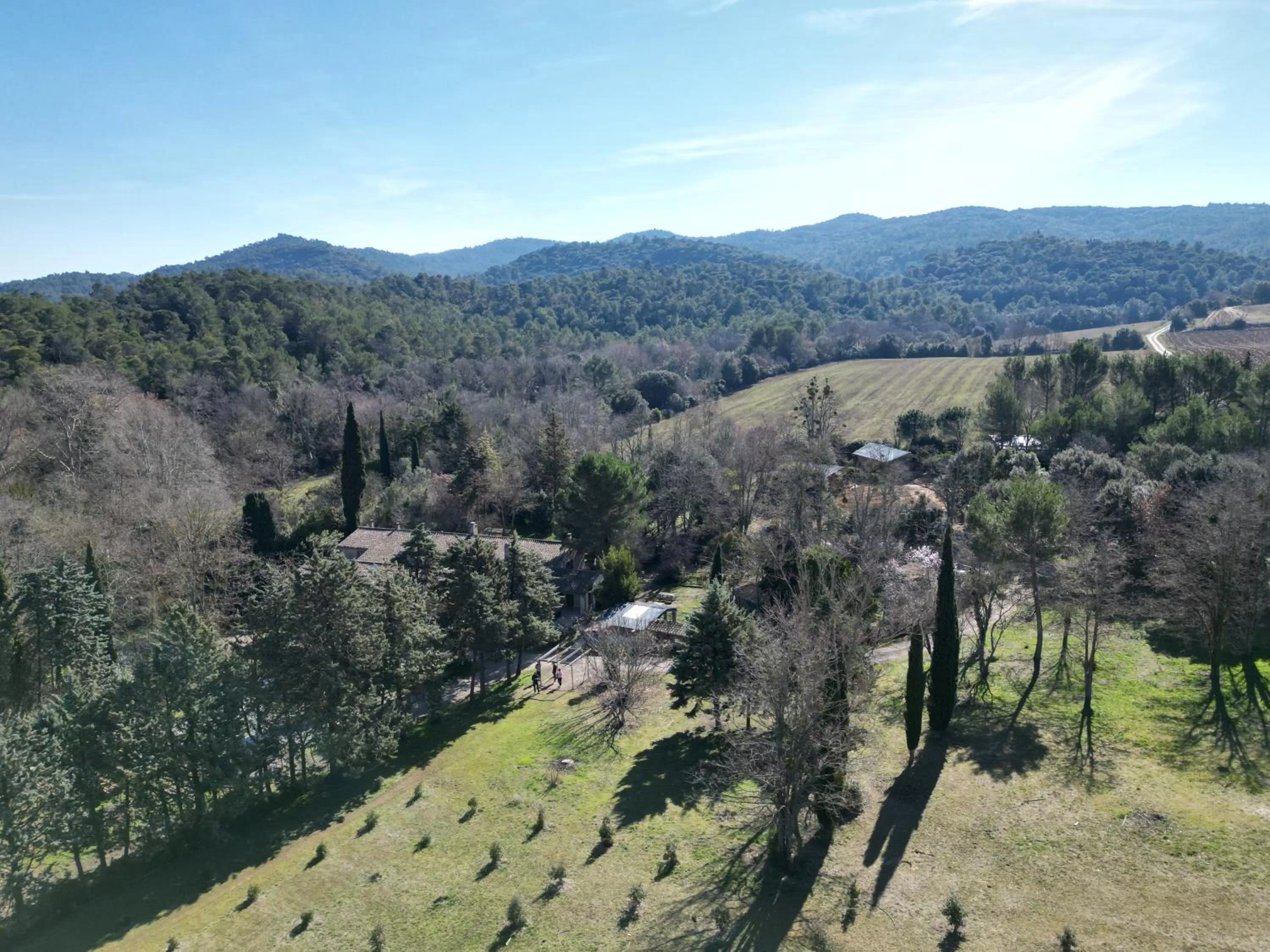 Bird's eye view in Domaine La Sauzette