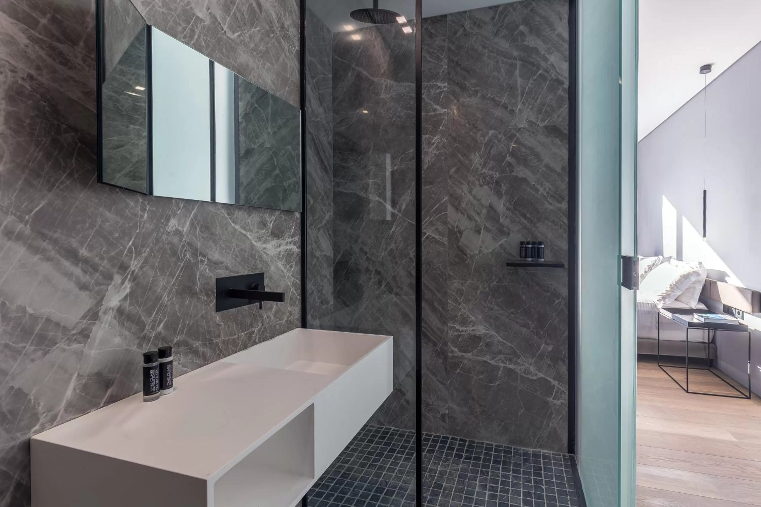 Shower, Bed in The Duke Boutique Suites