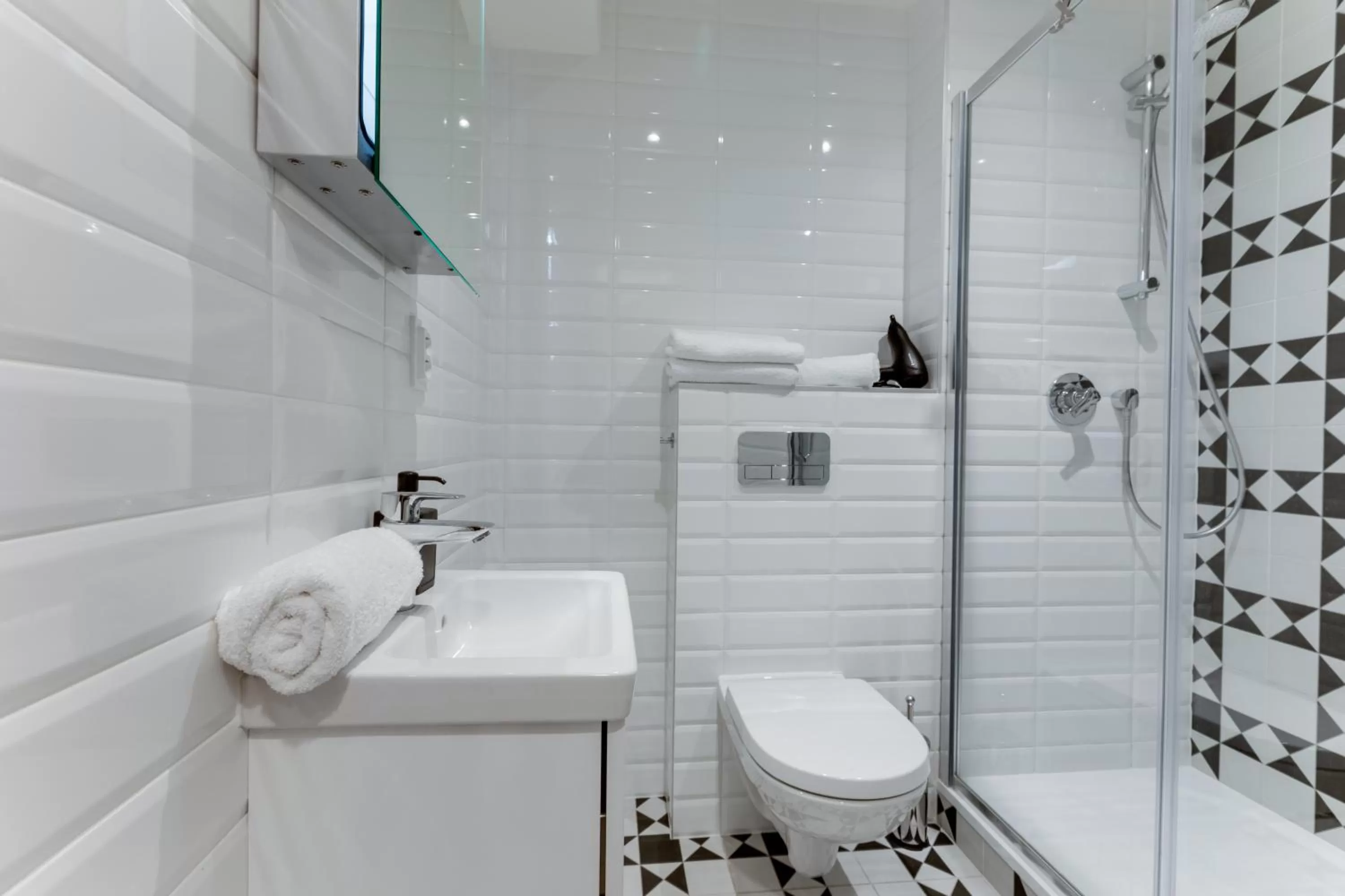 Bathroom in Lampi Aparthotel Prague