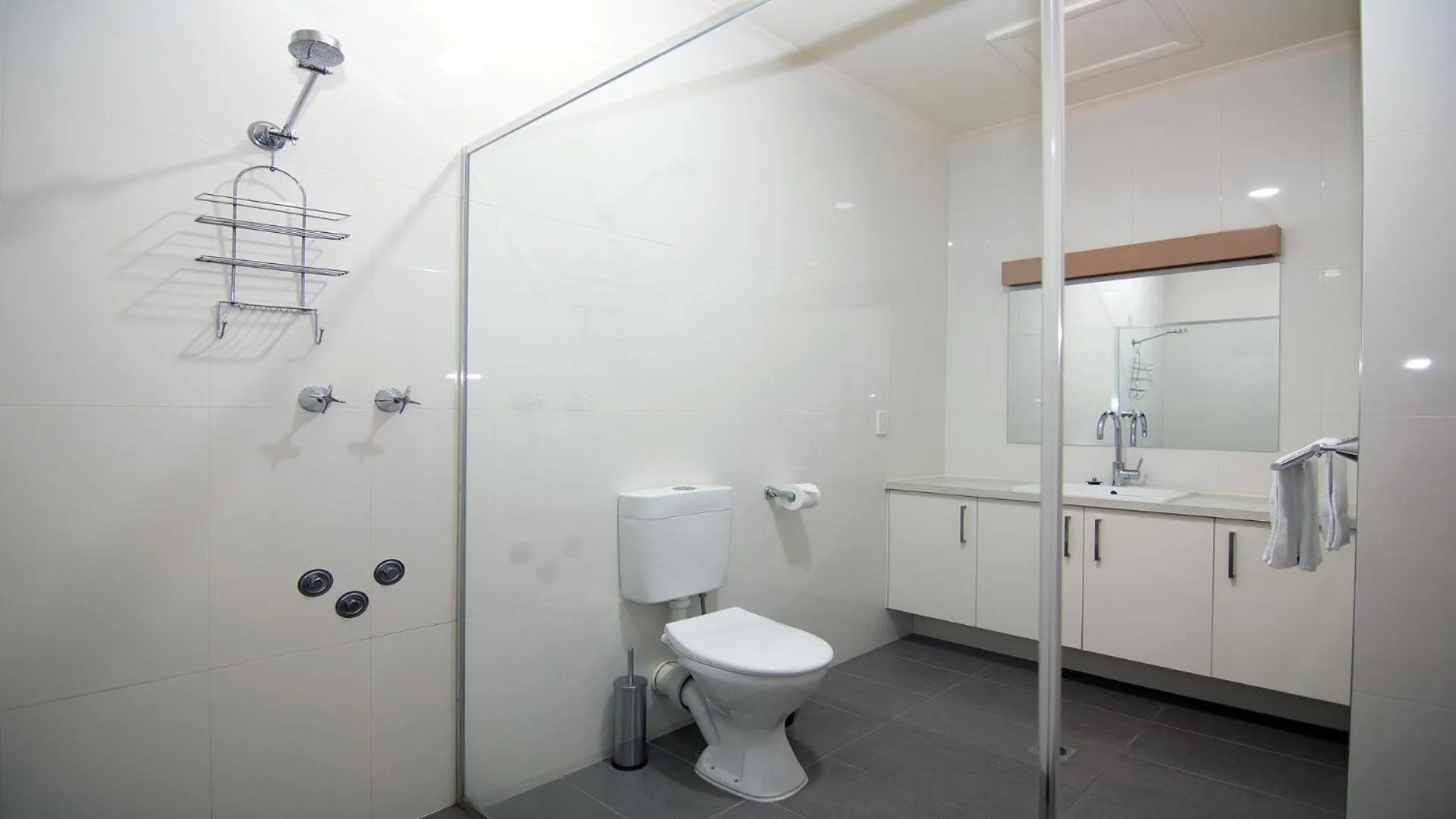 Shower in Ashleigh Court Motor Inn