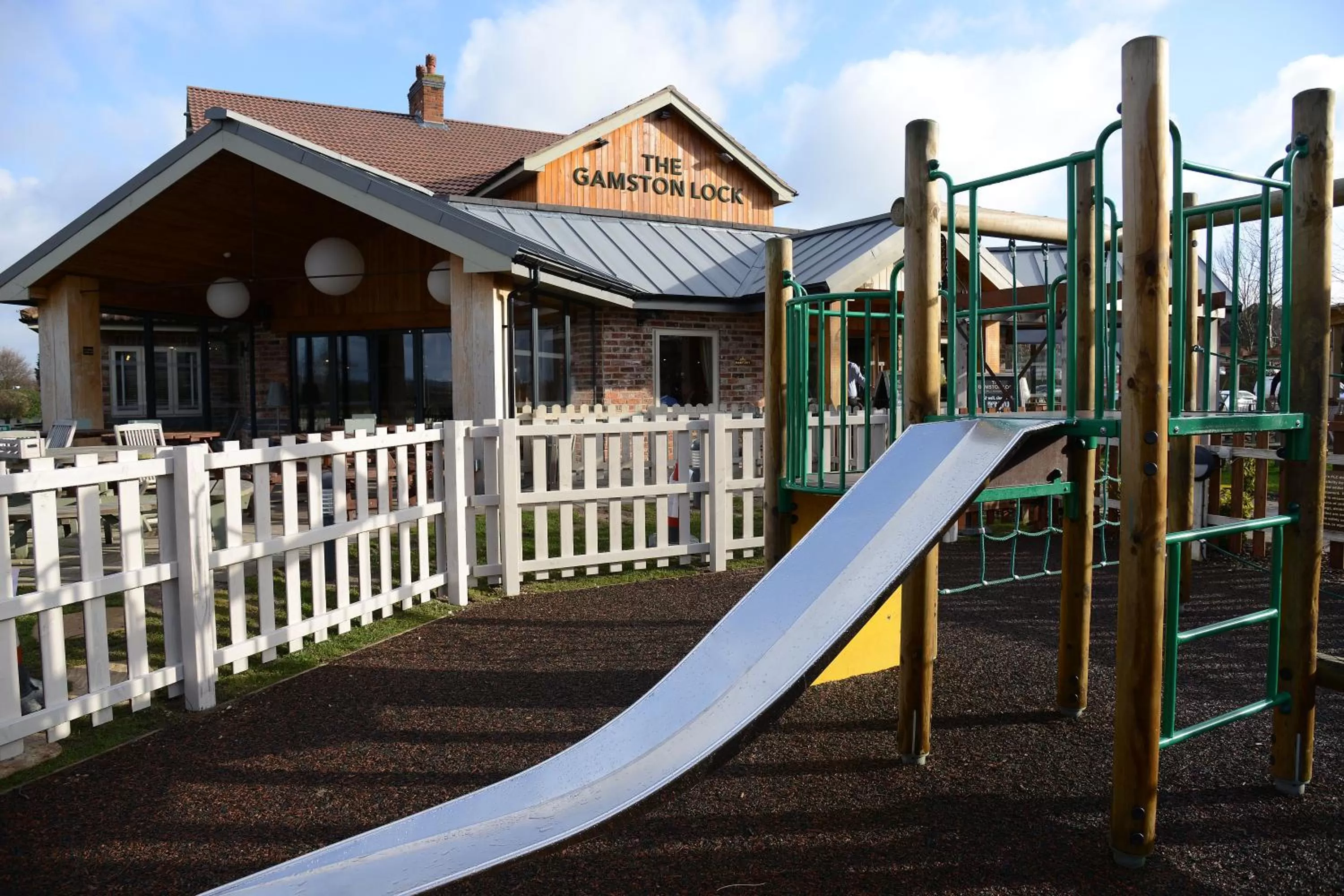 Children play ground in Gamston Lock, Nottingham by Marston's Inns
