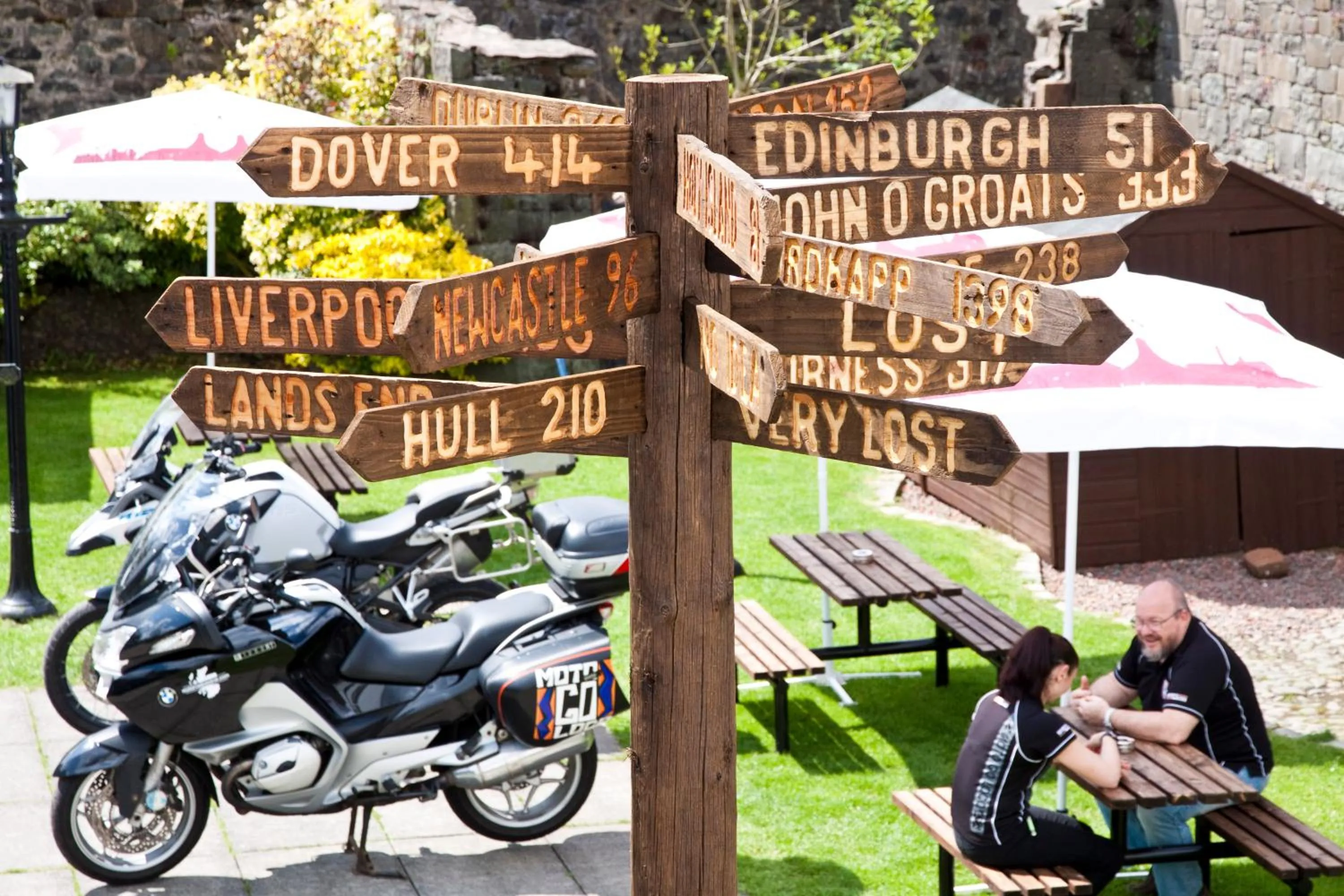 Garden in Buccleuch Arms Hotel