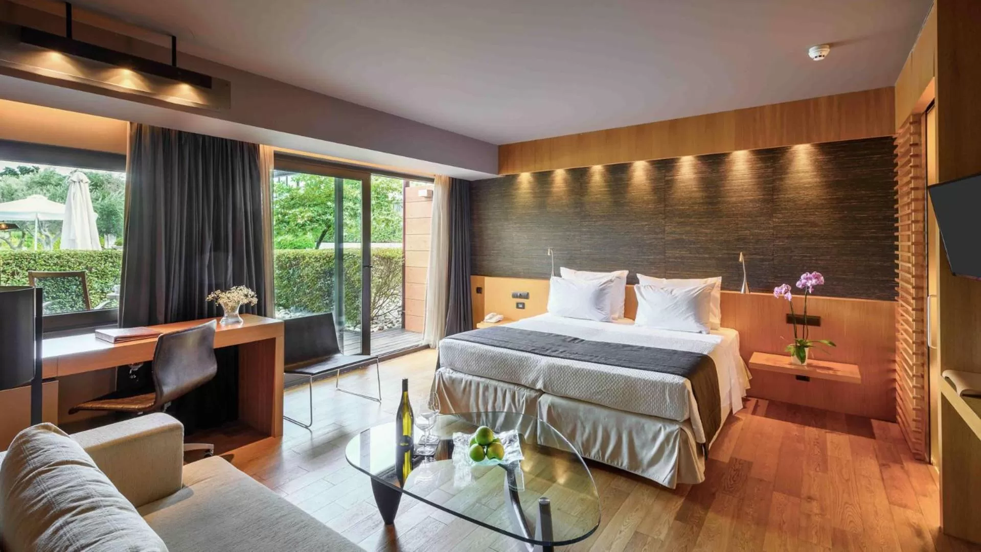 Bed in Alexander Beach Hotel & Spa