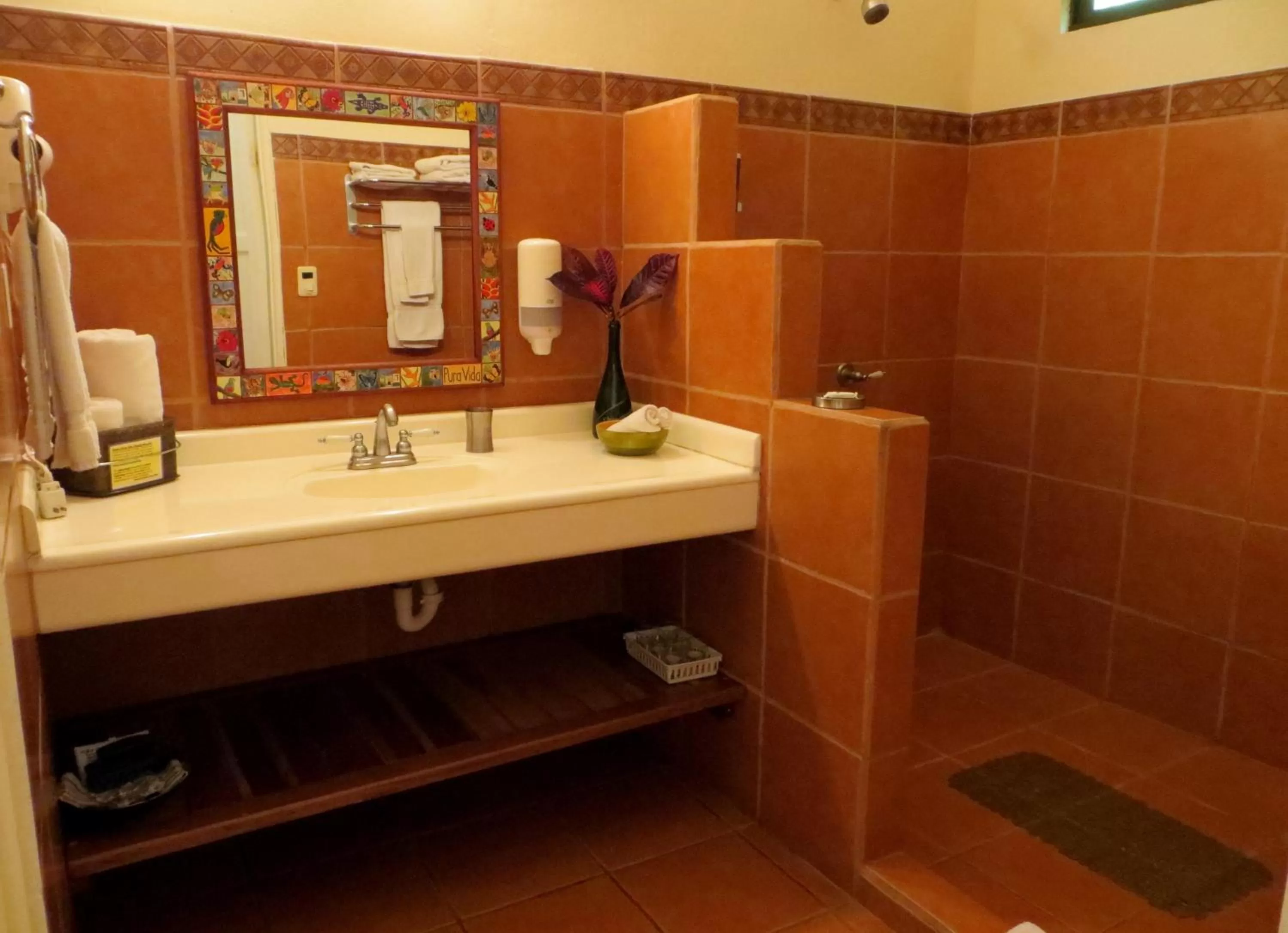 Bathroom in Pura Vida Hotel