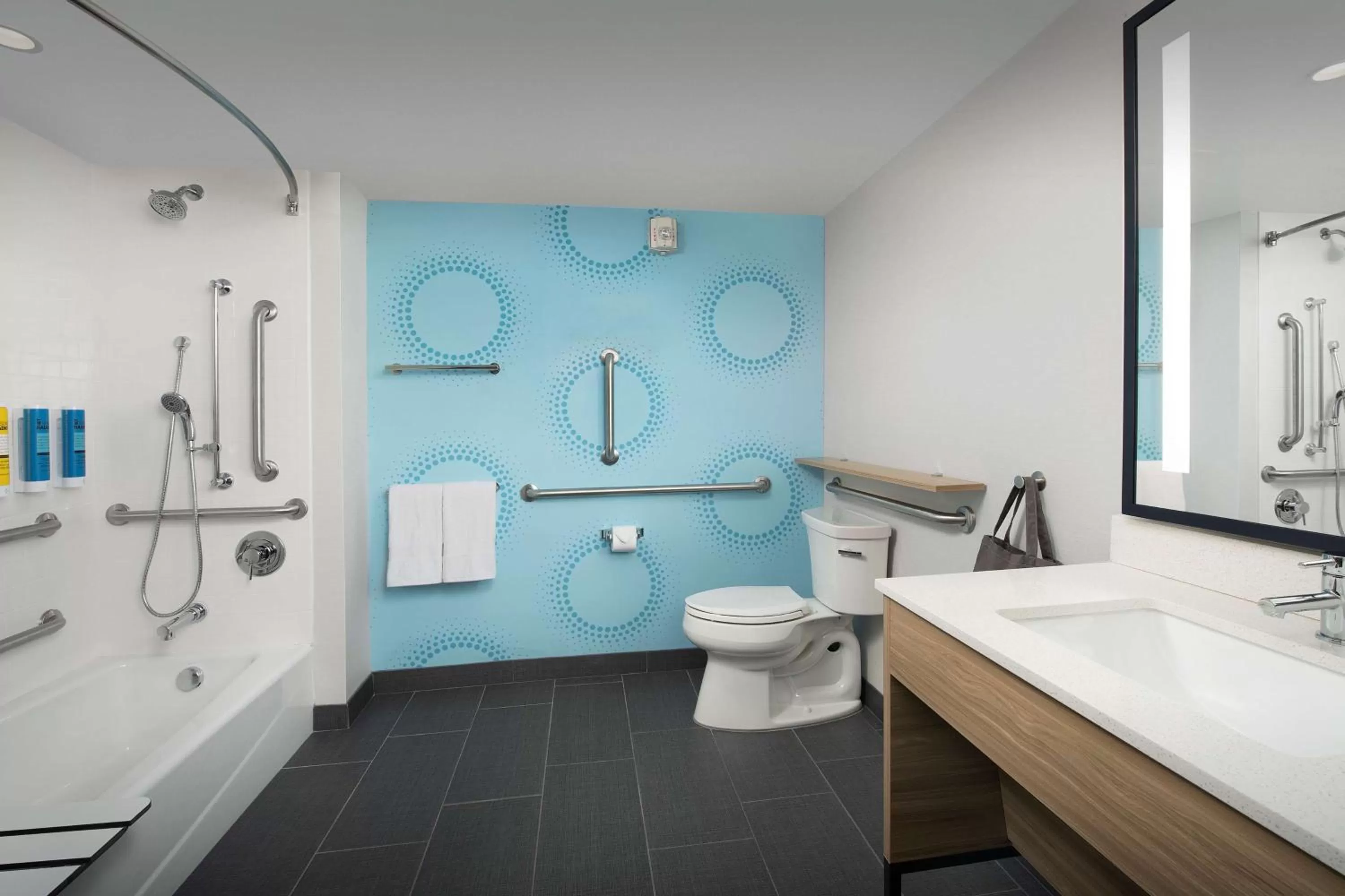 Shower in Tru By Hilton Miami Airport South Blue Lagoon, Fl