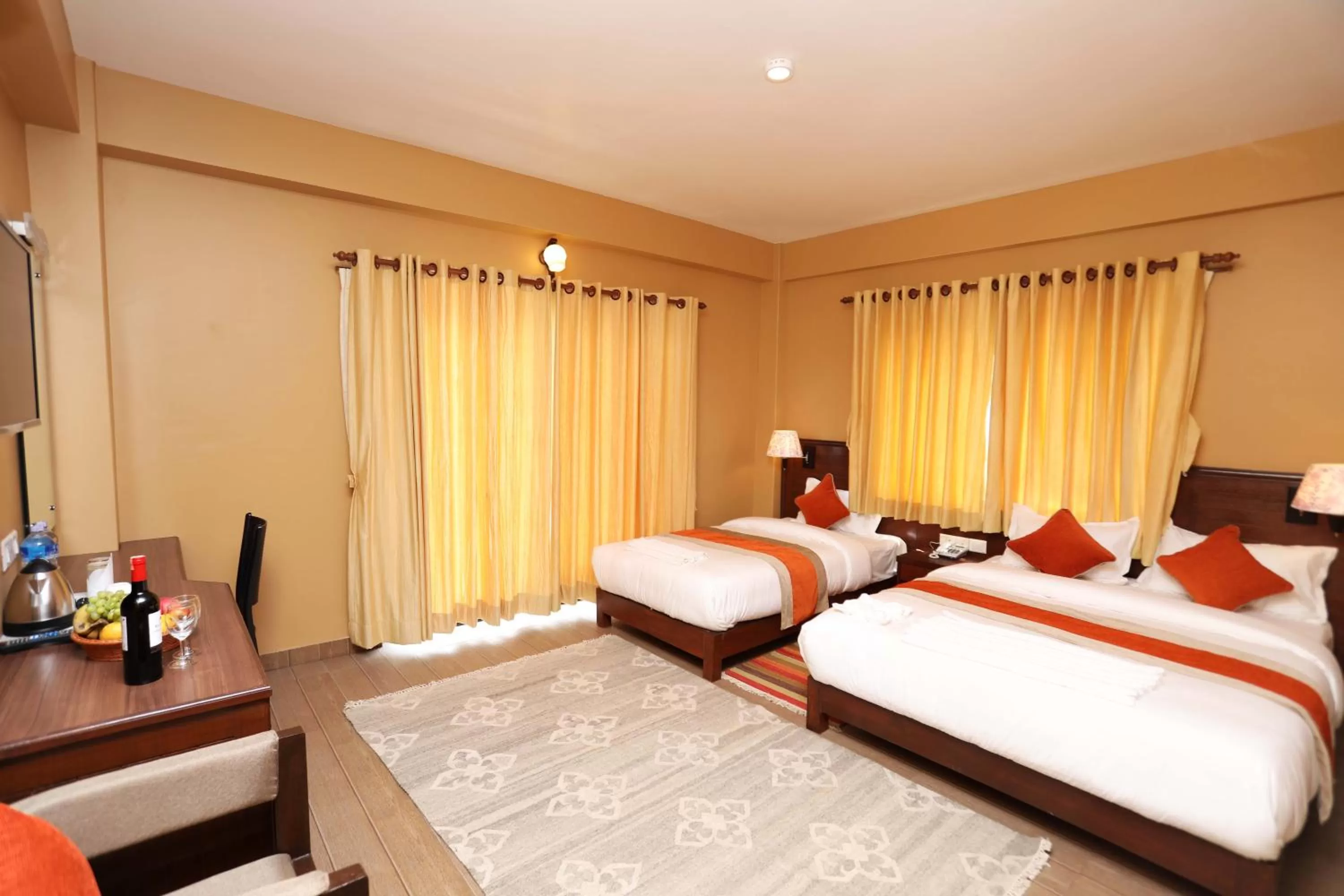 Decorative detail, Bed in Hotel The Clock