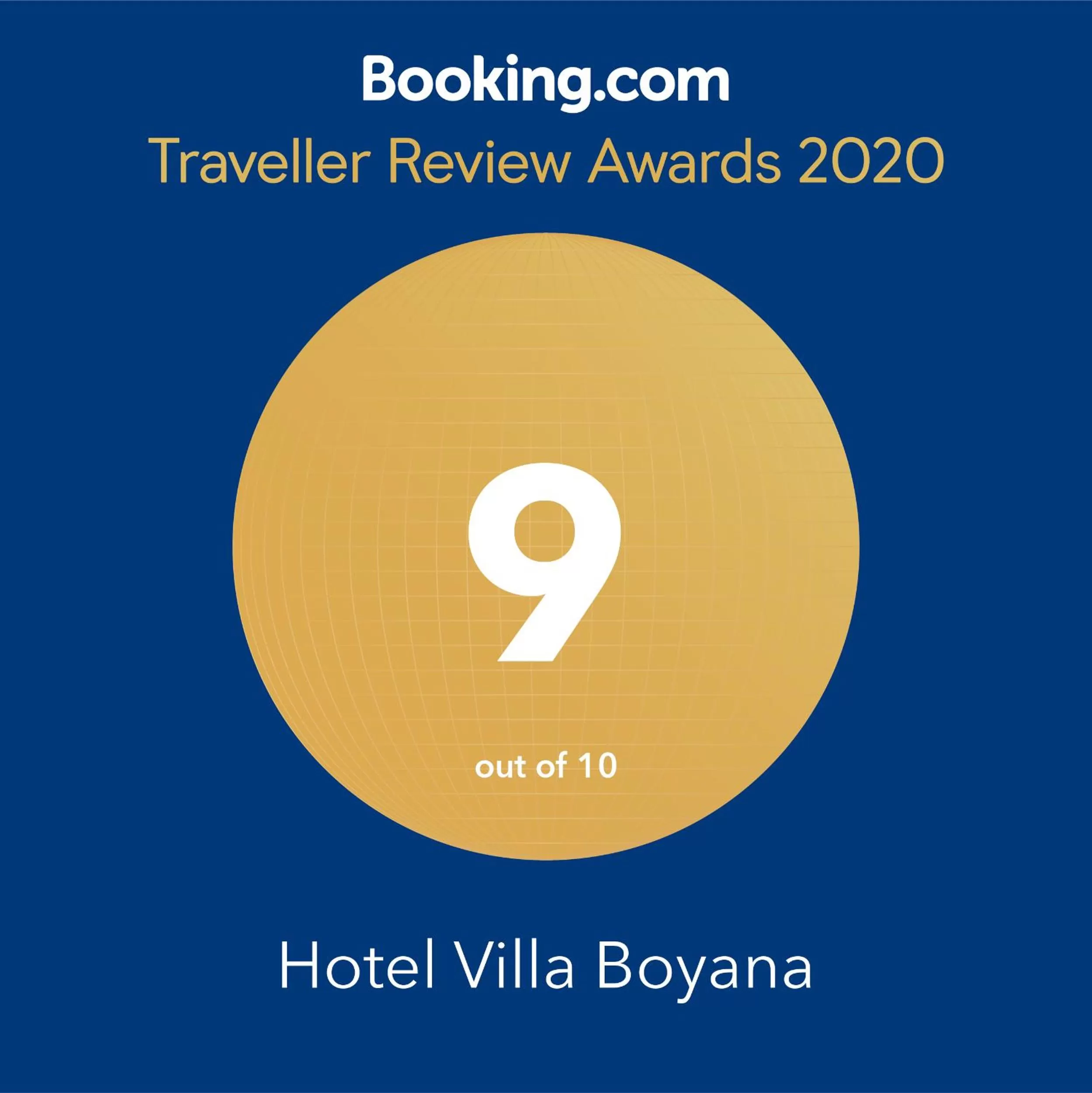 Certificate/Award in Hotel Villa Boyana - Free Parking