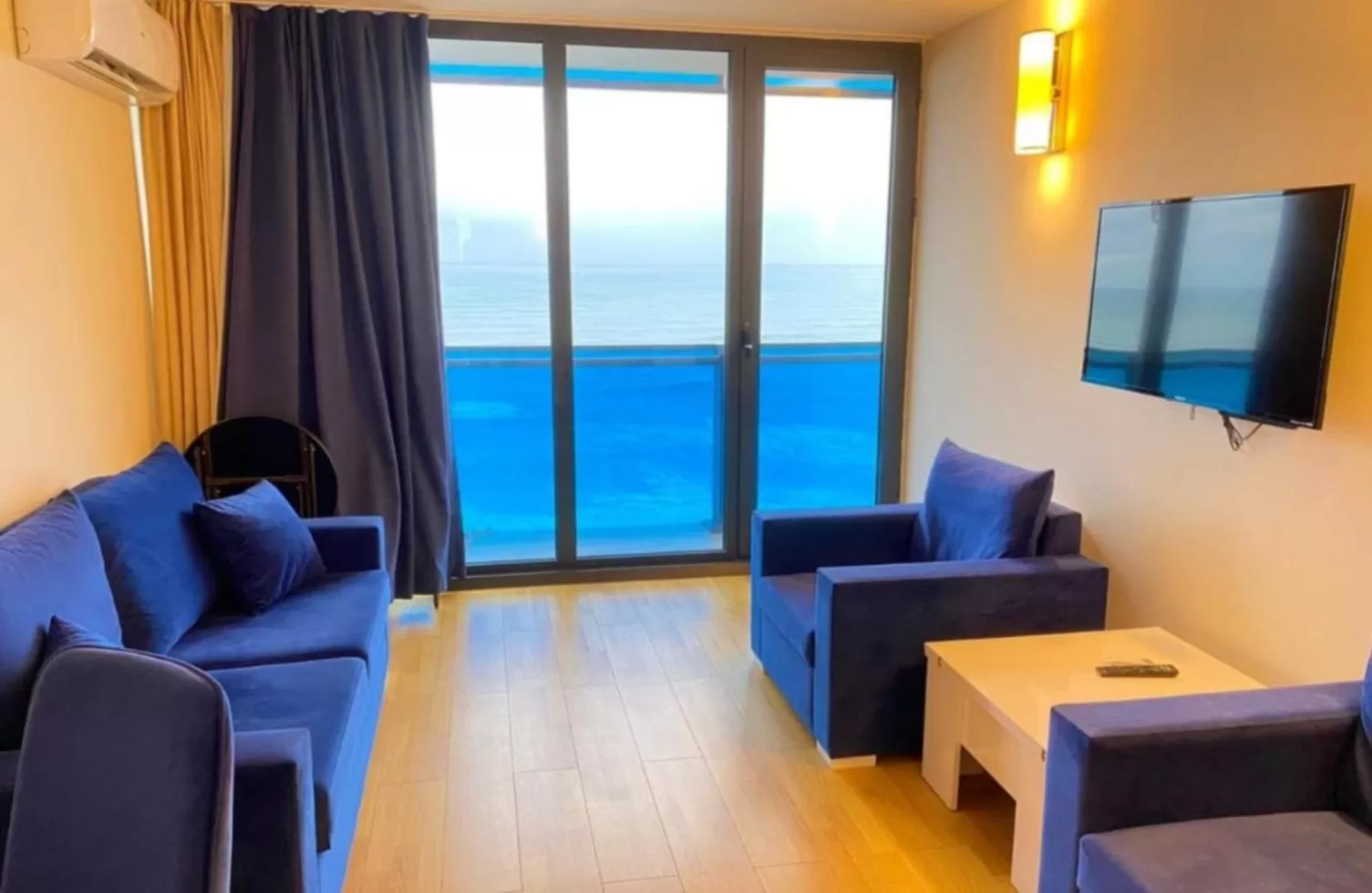 Living room, Sea View in Batumi Orbi City Wonderful Sea View