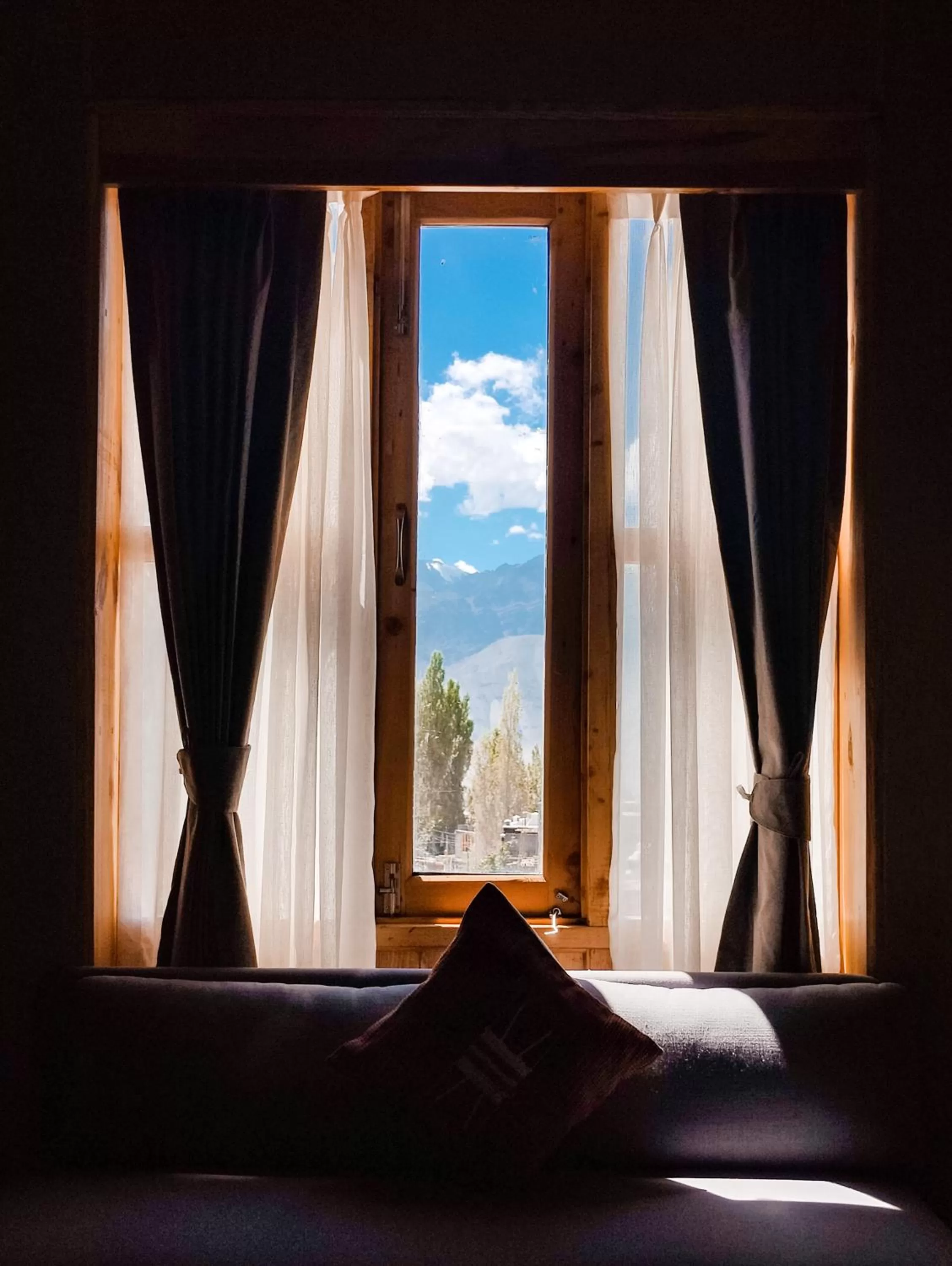 Bedroom in Chospa Hotel, Leh