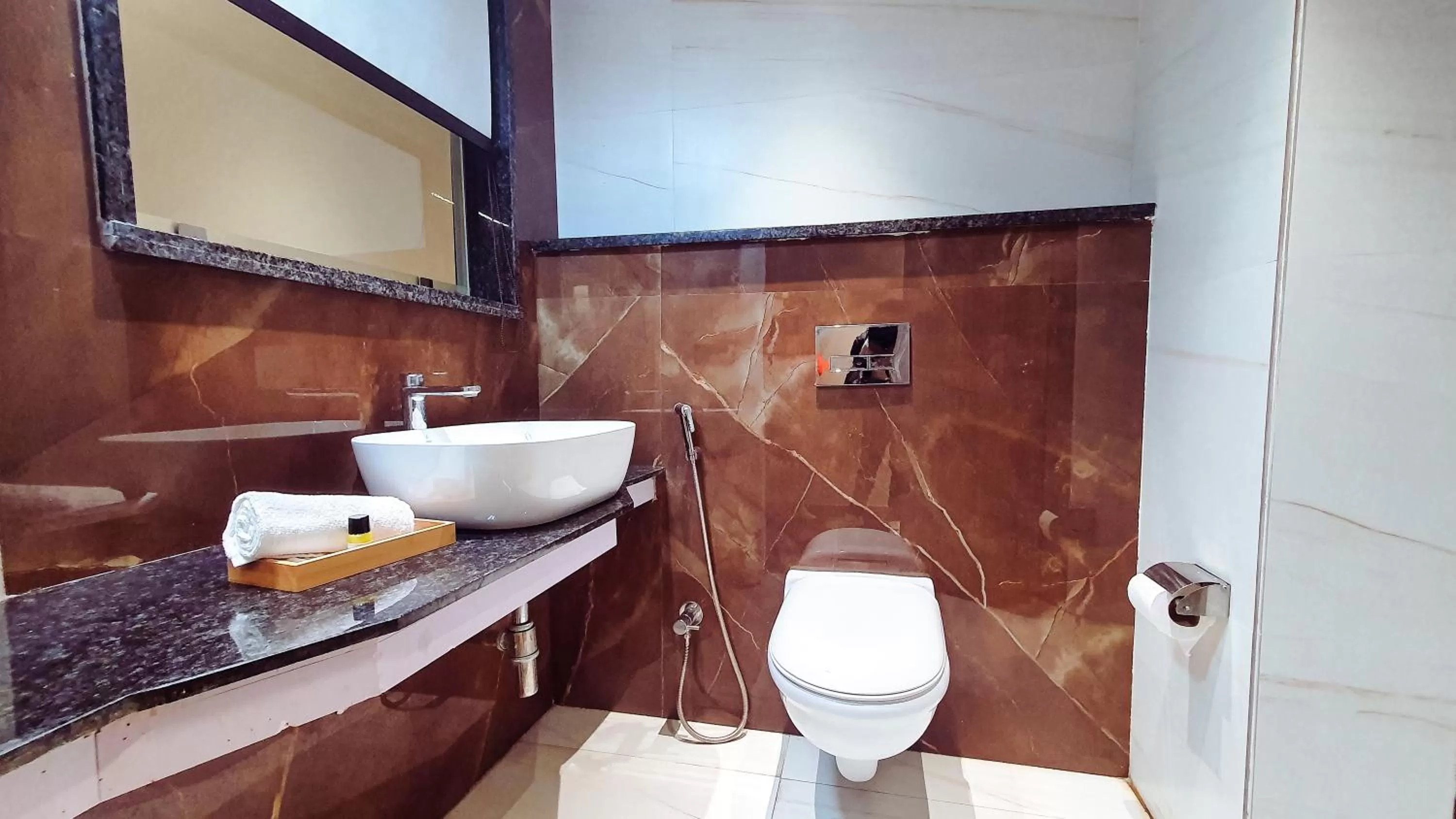 Shower, Bathroom in Aura Rooms