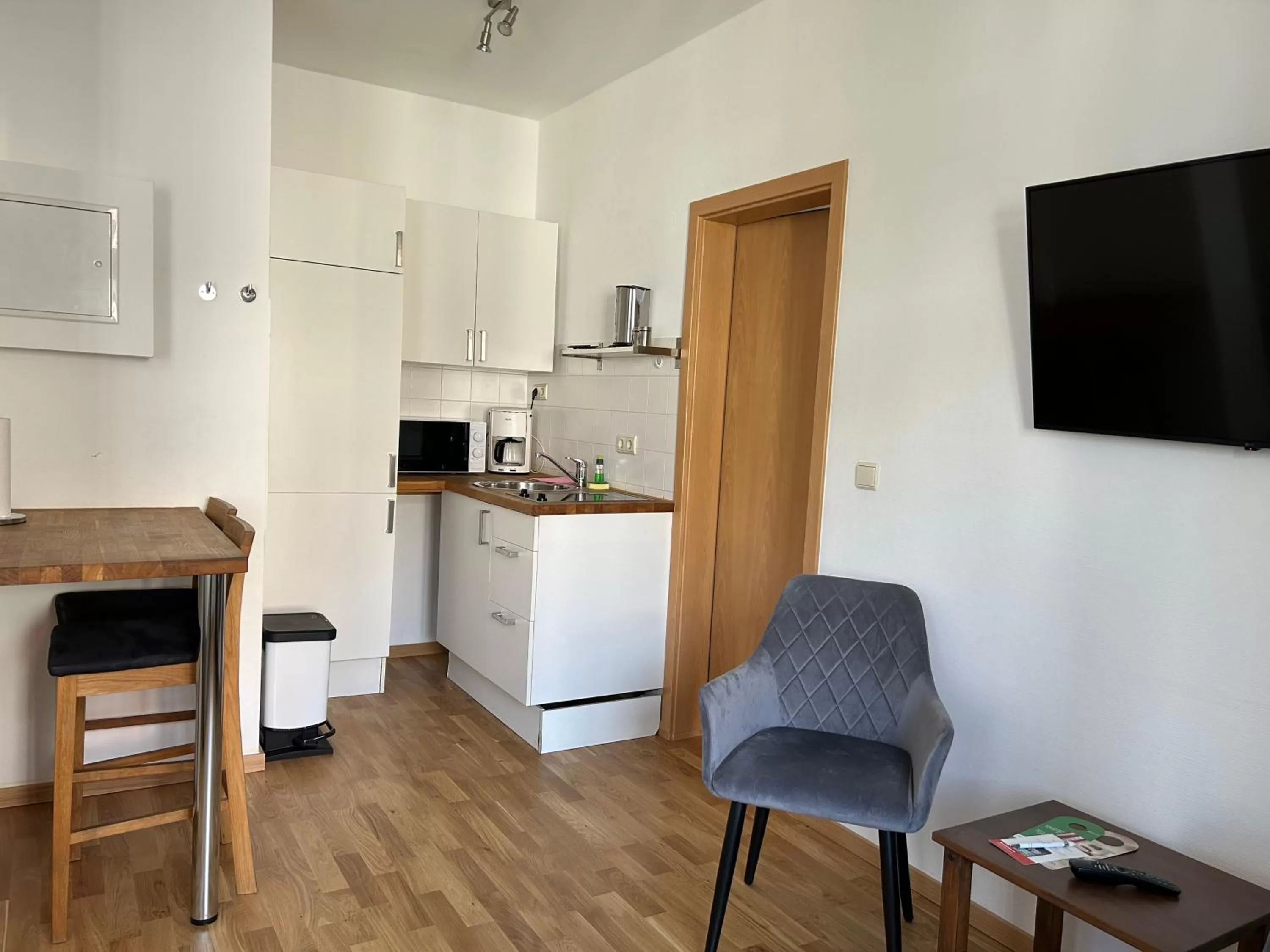 Kitchen or kitchenette in Jahrhunderthotel Leipzig