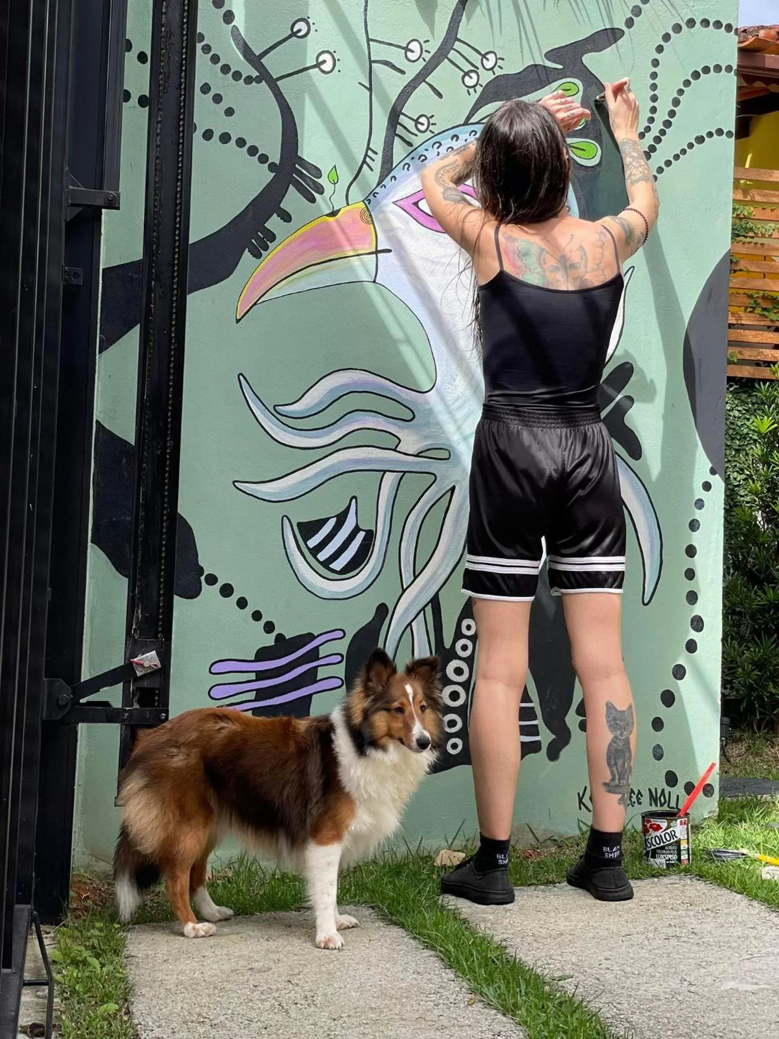 Decorative detail in Hospedaria da Lagoa