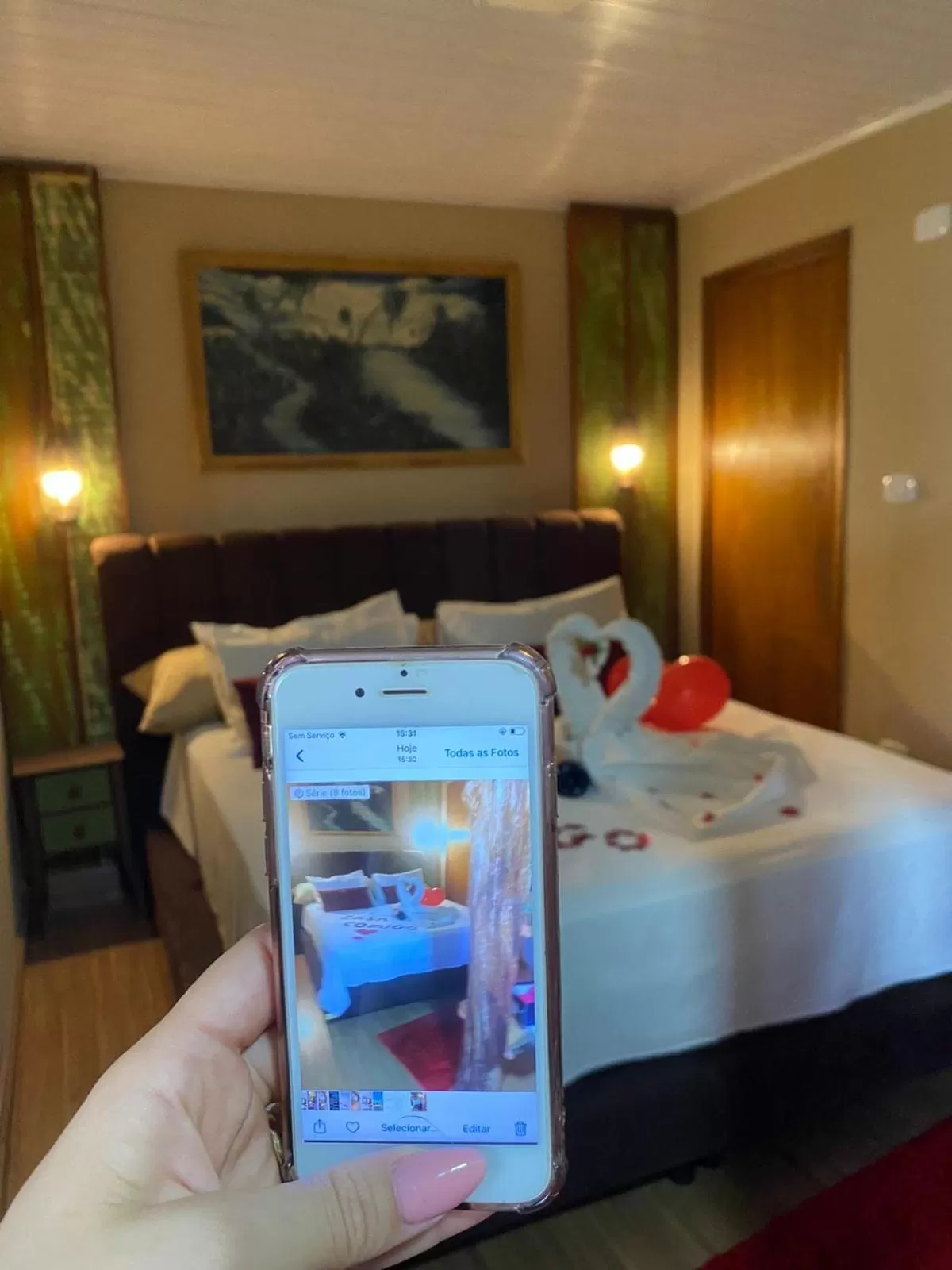 Bed in Queiroz Palace Hotel