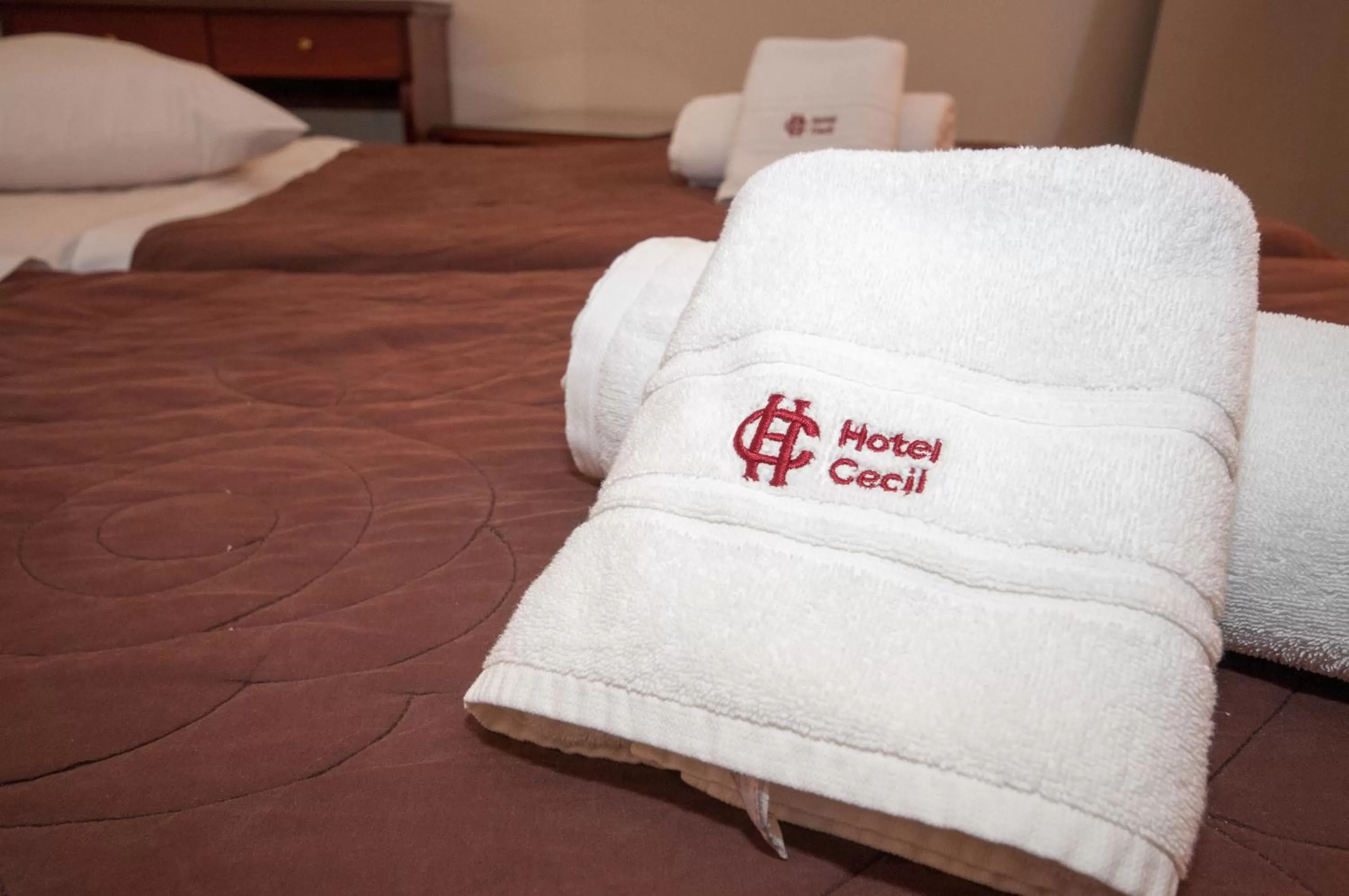 Property logo or sign, Bed in Cecil Hotel