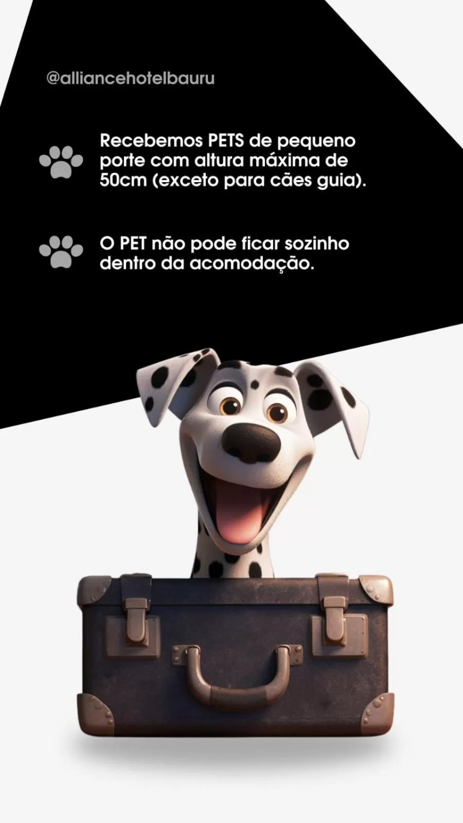 Text overlay in Alliance Hotel