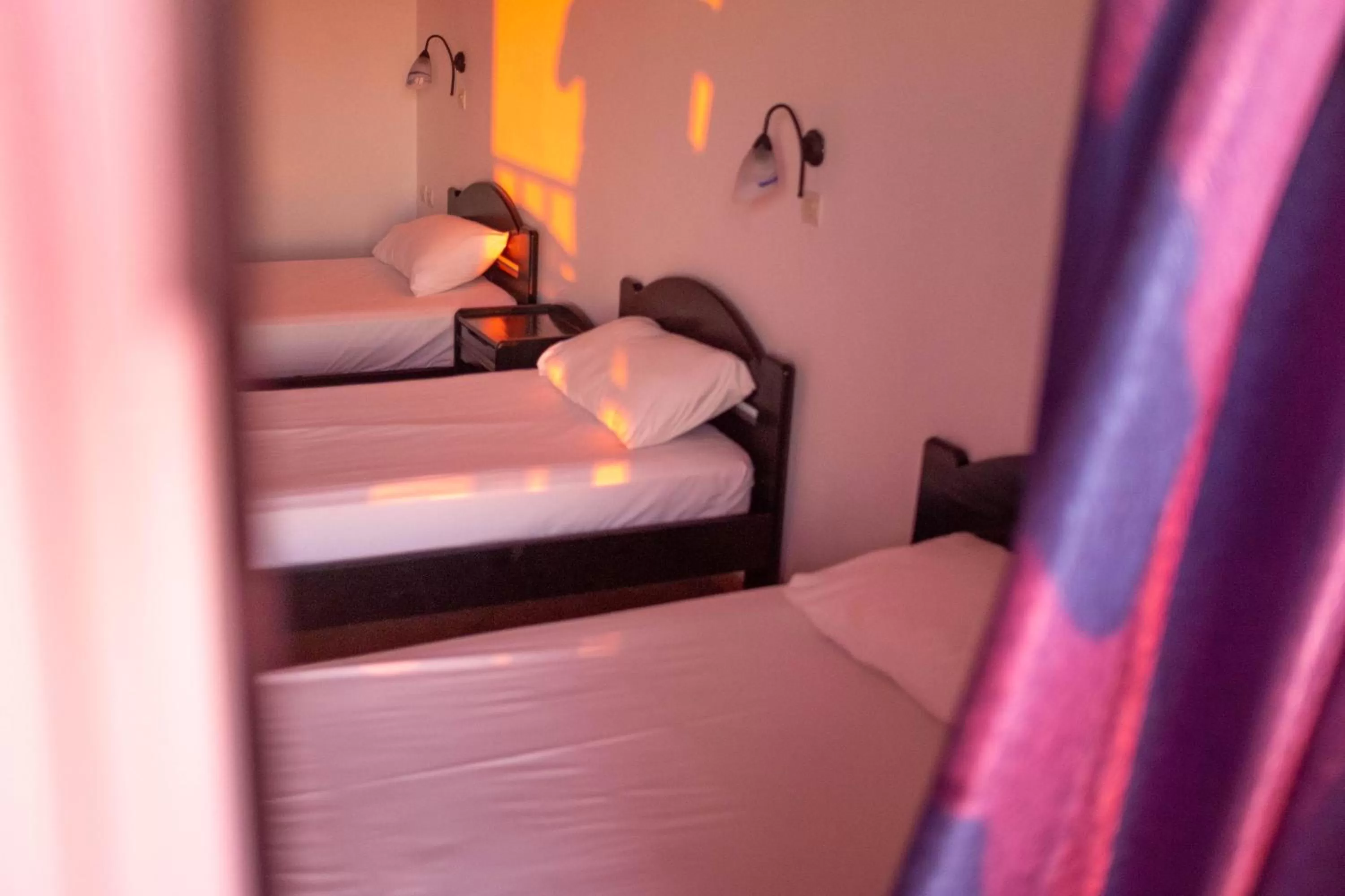 Bed in Pink Palace Beach Resort