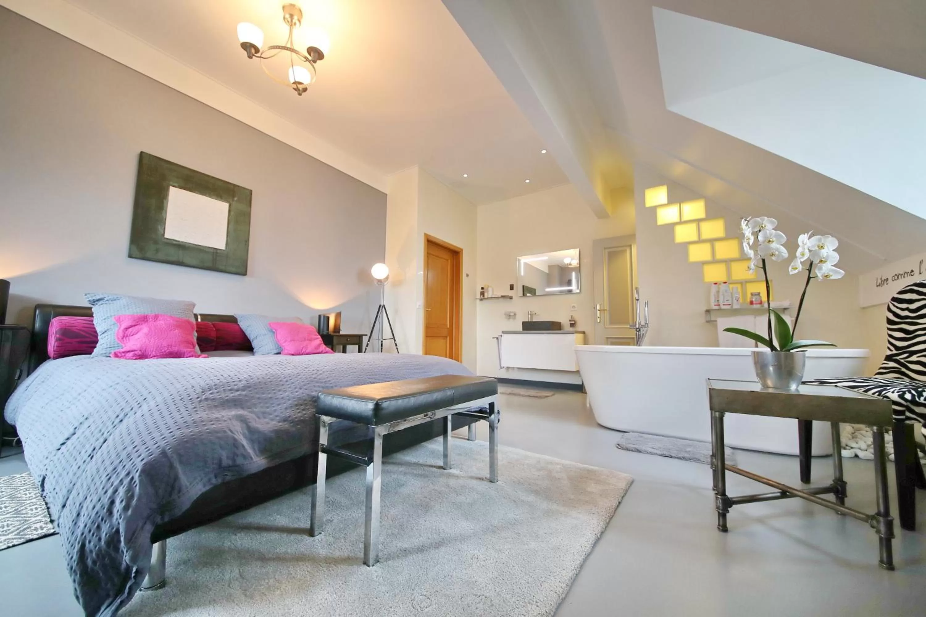 Bed in B&B Corseaux Beach & Riviera Beach